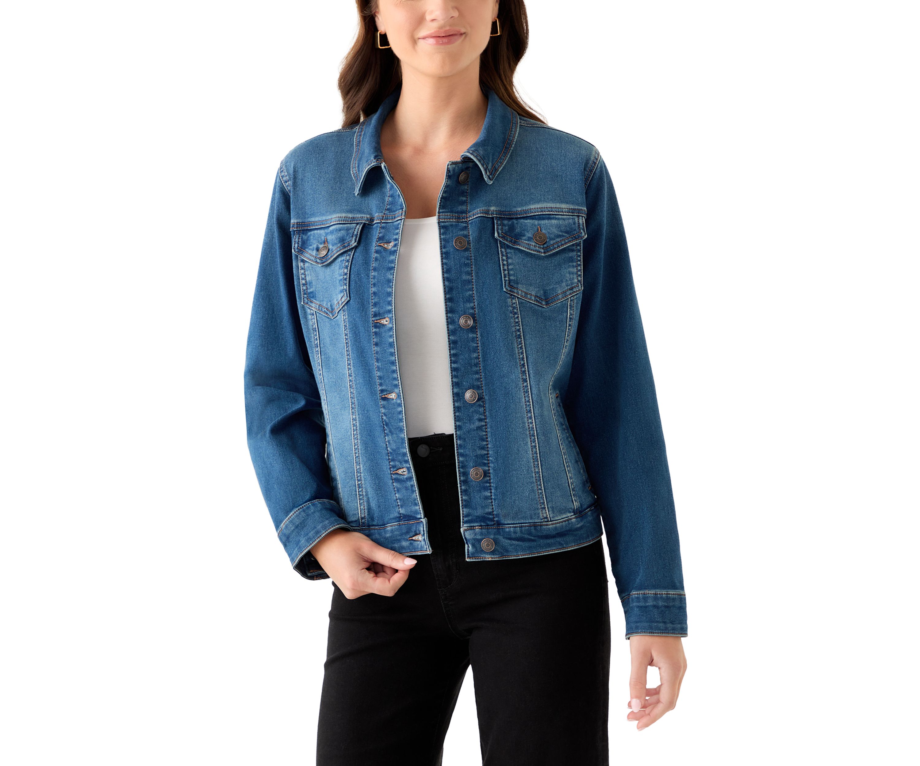 Womens Core Knit Denim Jacket
