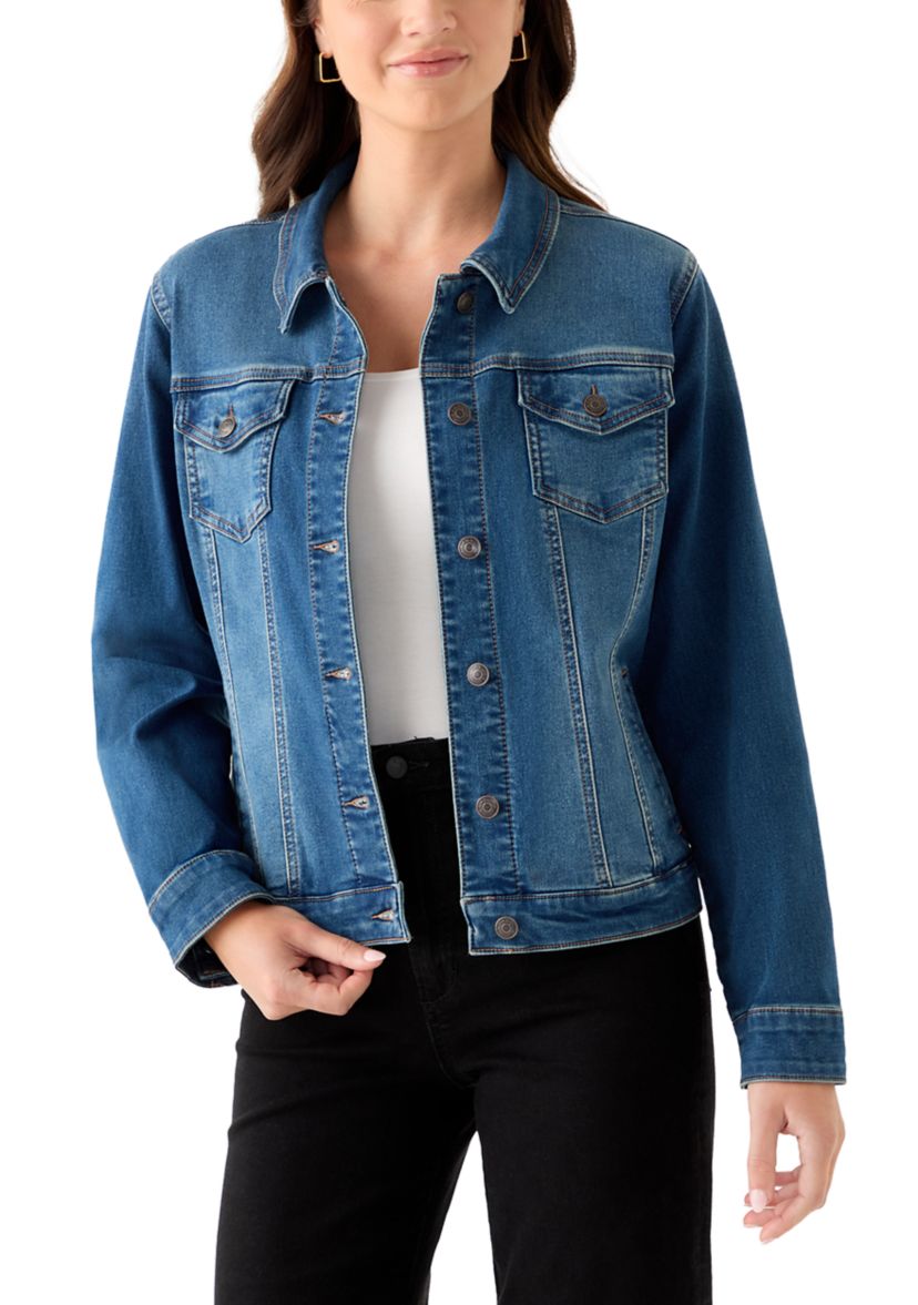 Womens Core Knit Denim Jacket