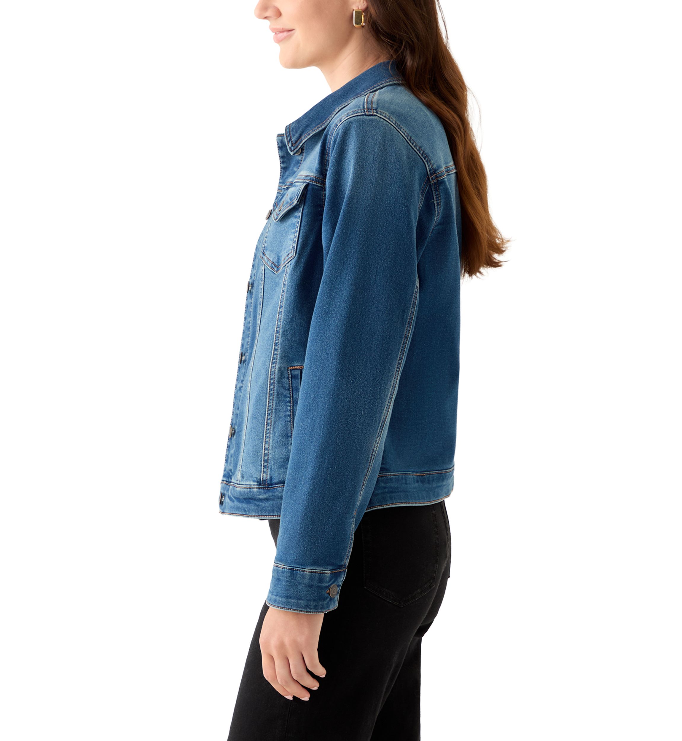 Womens Core Knit Denim Jacket