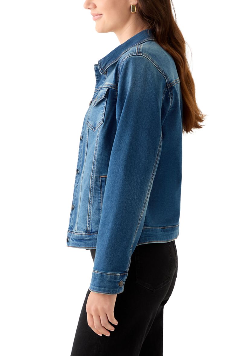 Womens Core Knit Denim Jacket