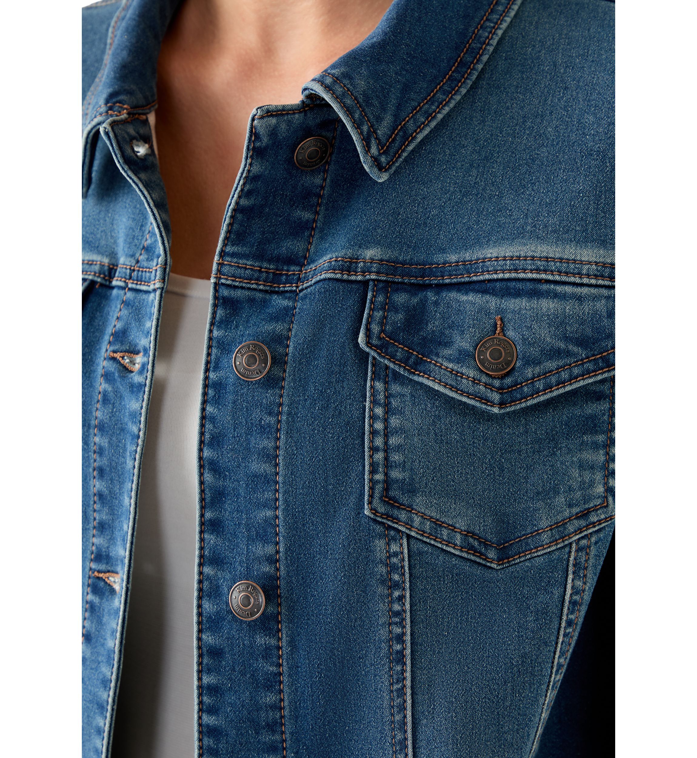 Womens Core Knit Denim Jacket