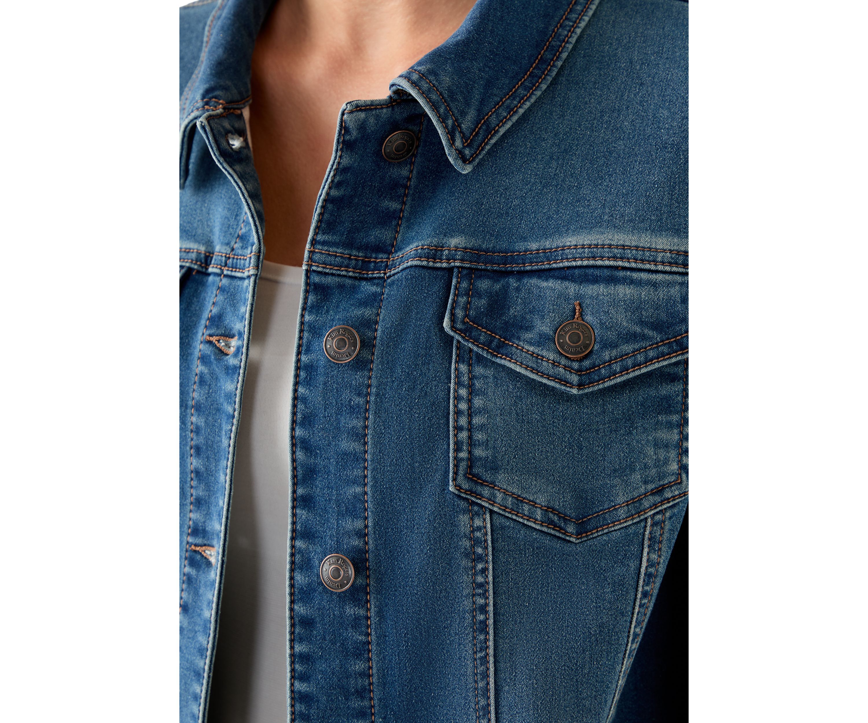 Womens Core Knit Denim Jacket