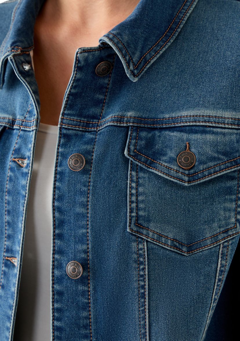 Womens Core Knit Denim Jacket