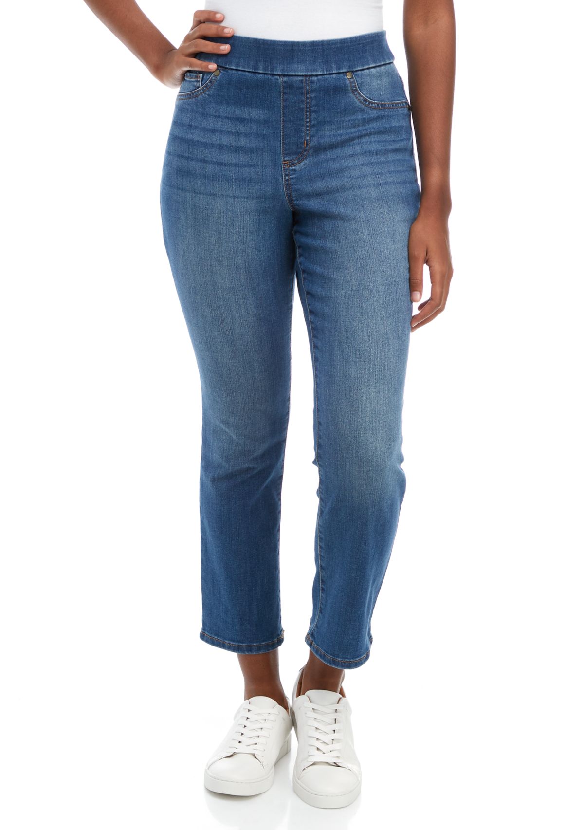 Petite Pull On Denim Jeans