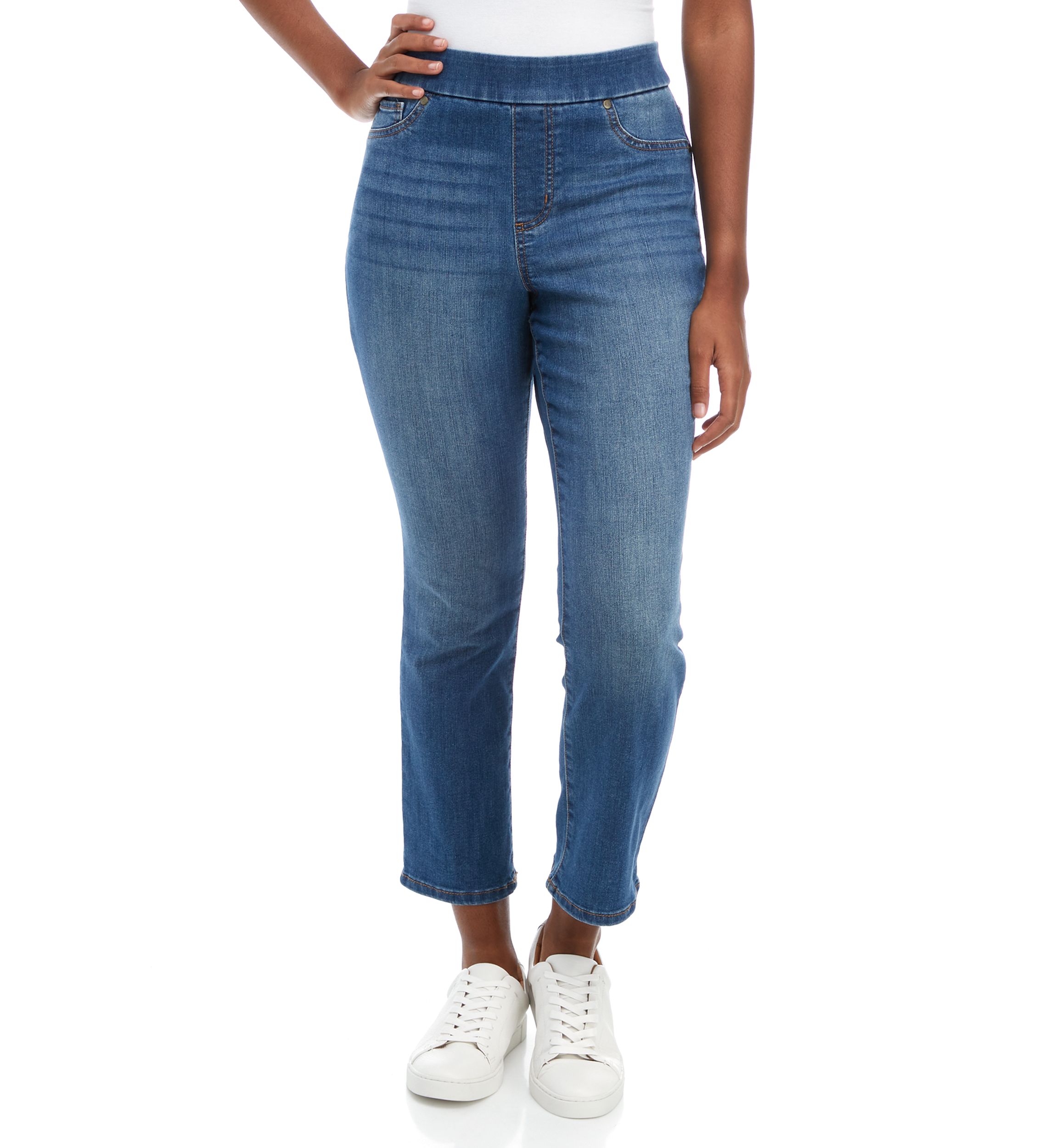 Petite Pull On Denim Jeans