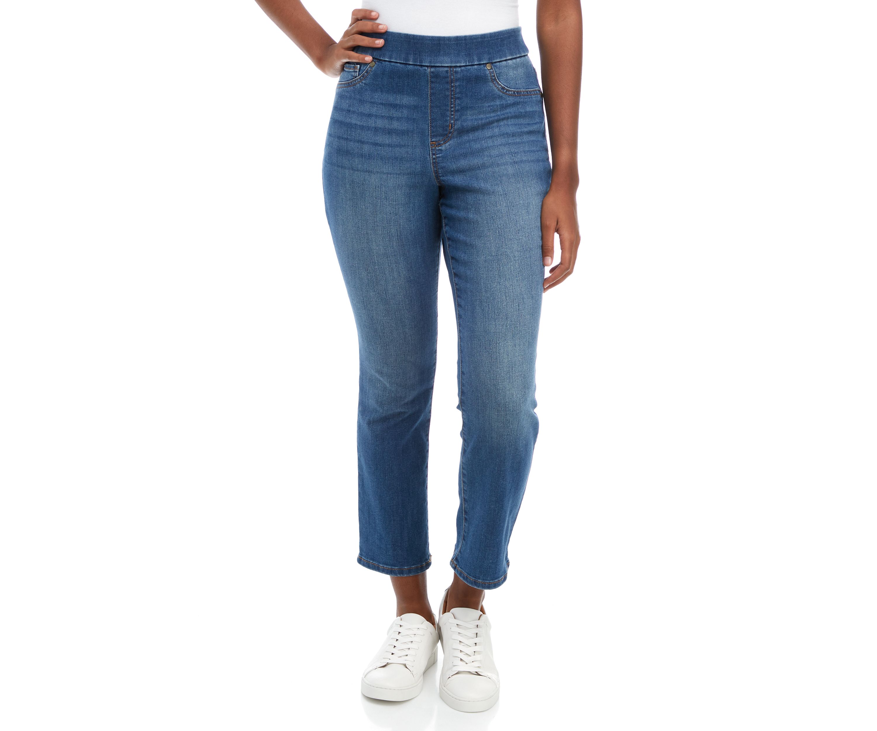 Petite Pull On Denim Jeans