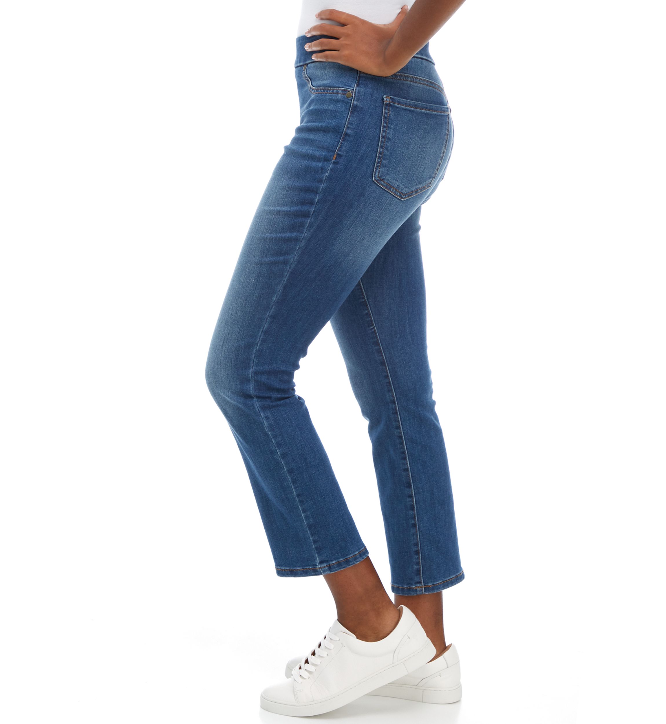 Petite Pull On Denim Jeans
