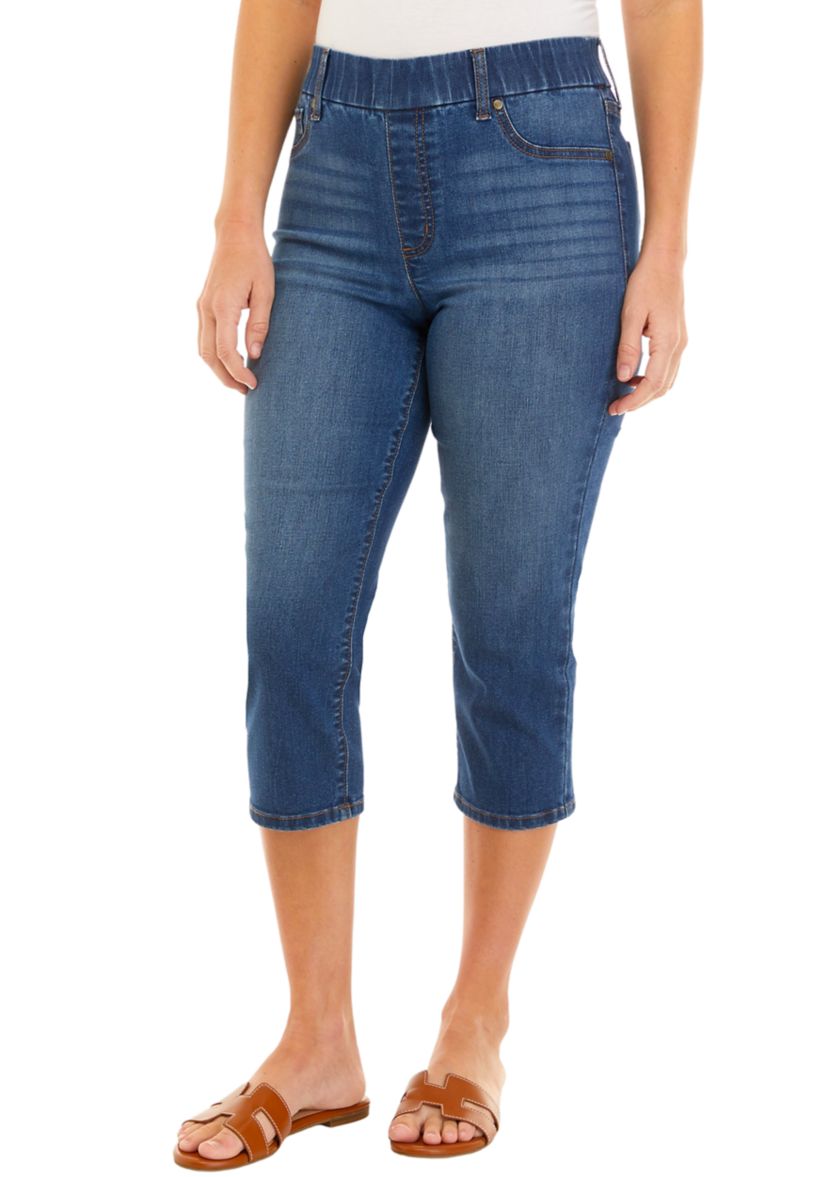 Womens 21" Straight Capri Jeans