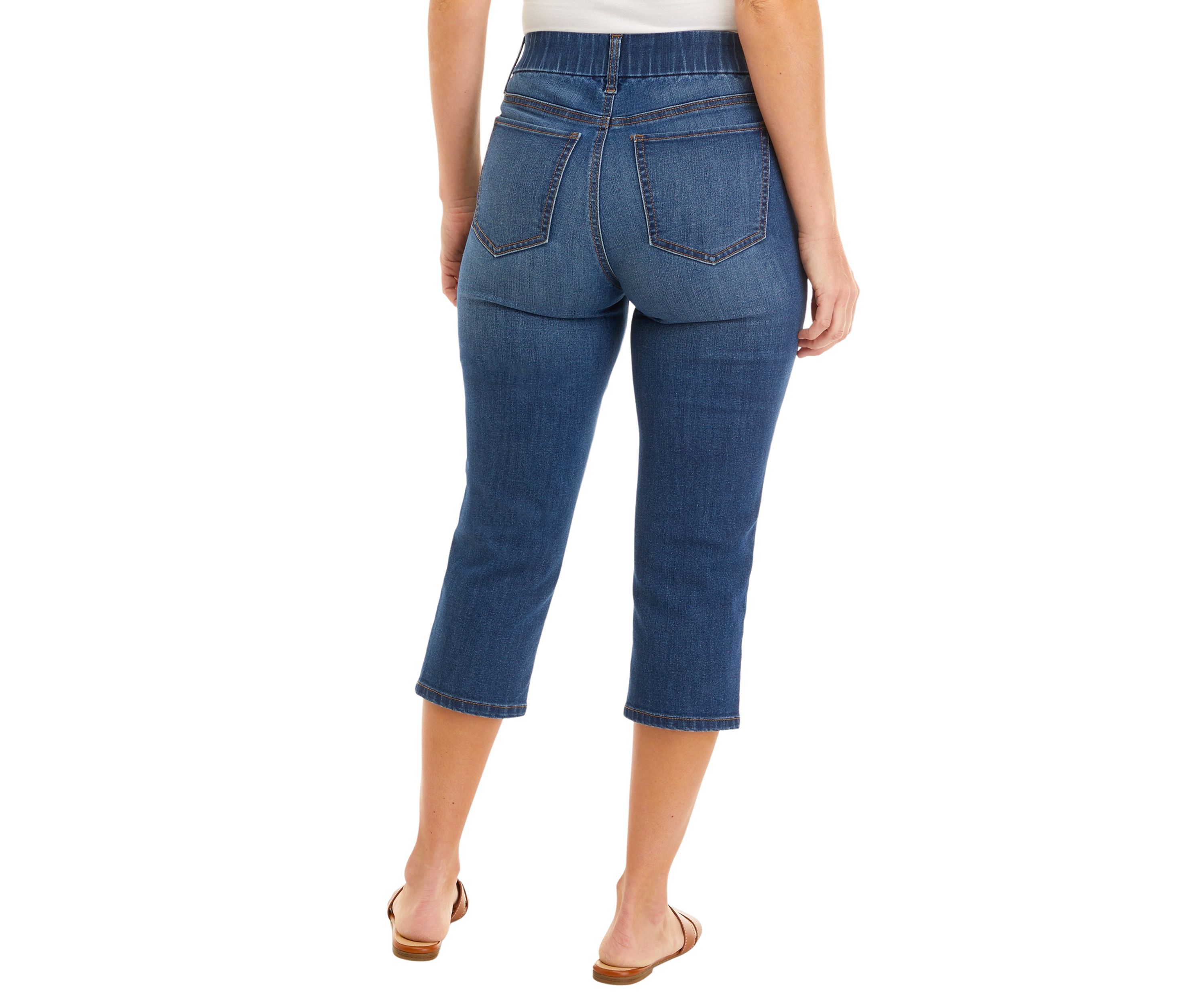 Womens 21" Straight Capri Jeans