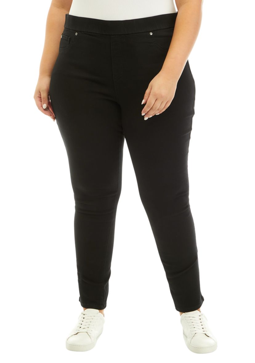Plus Size Pull On Denim Pants