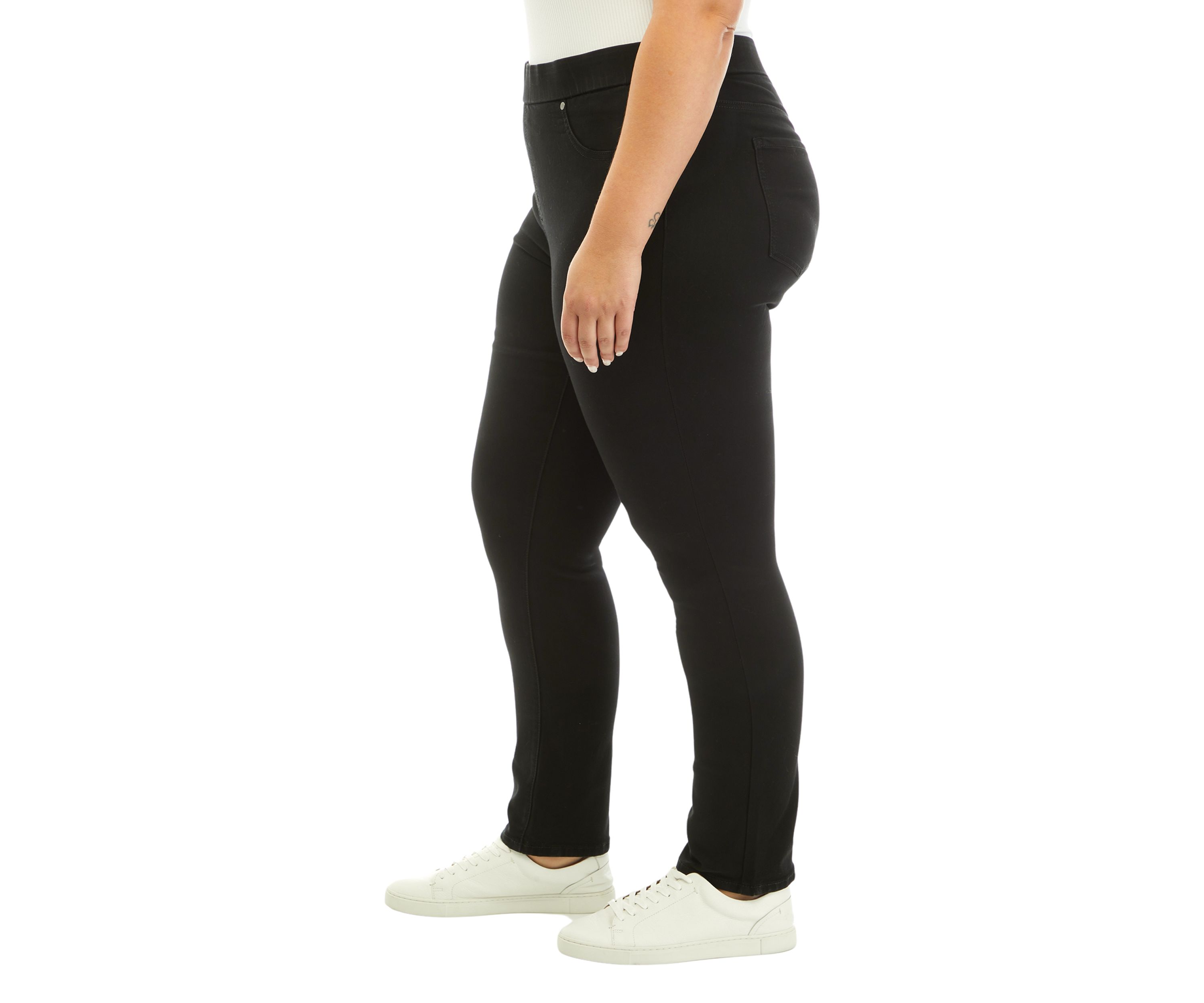 Plus Size Pull On Denim Pants