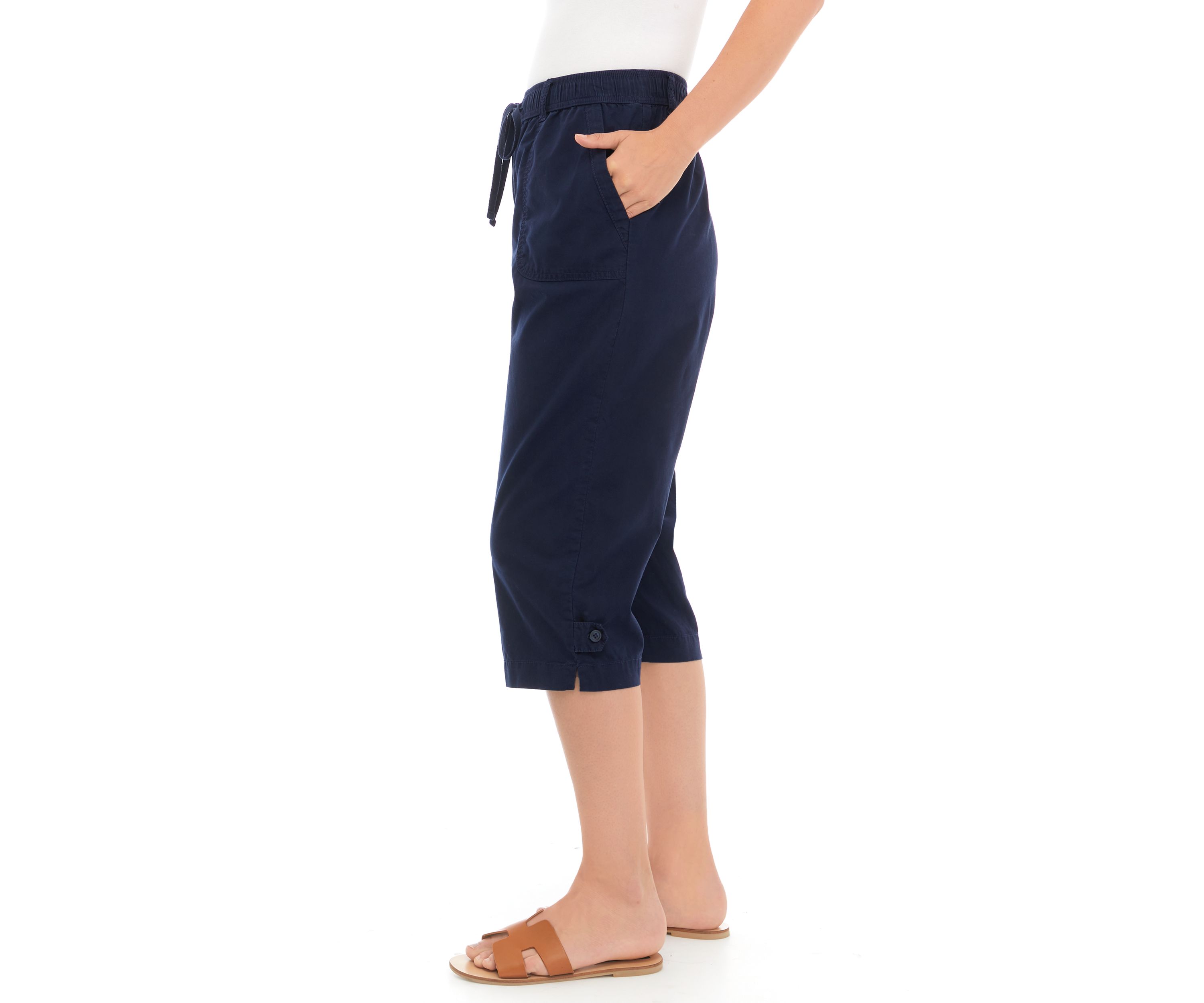 Womens Pull On Capri Pants
