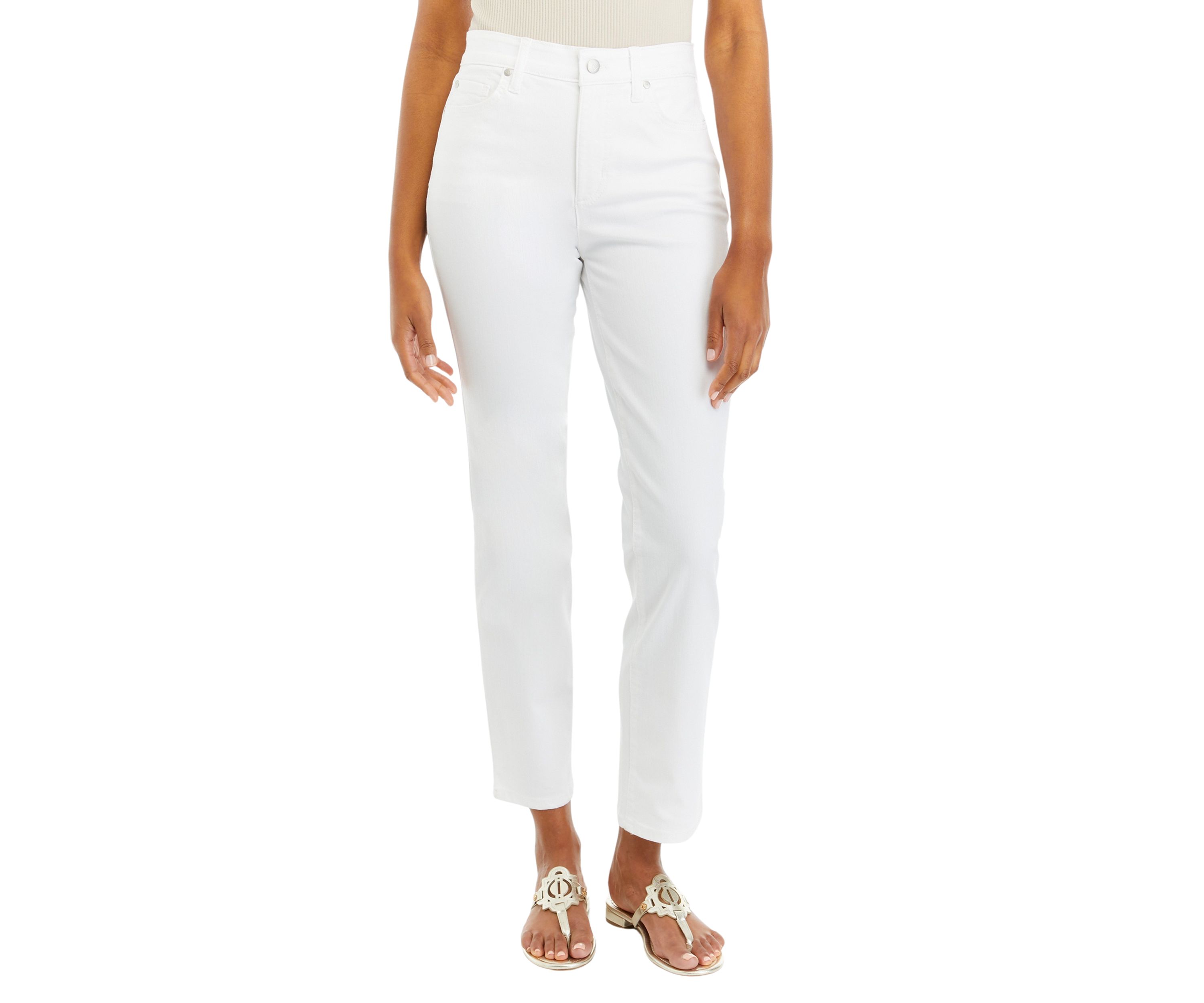 Womens 5 Pocket Straight Denim Jeans