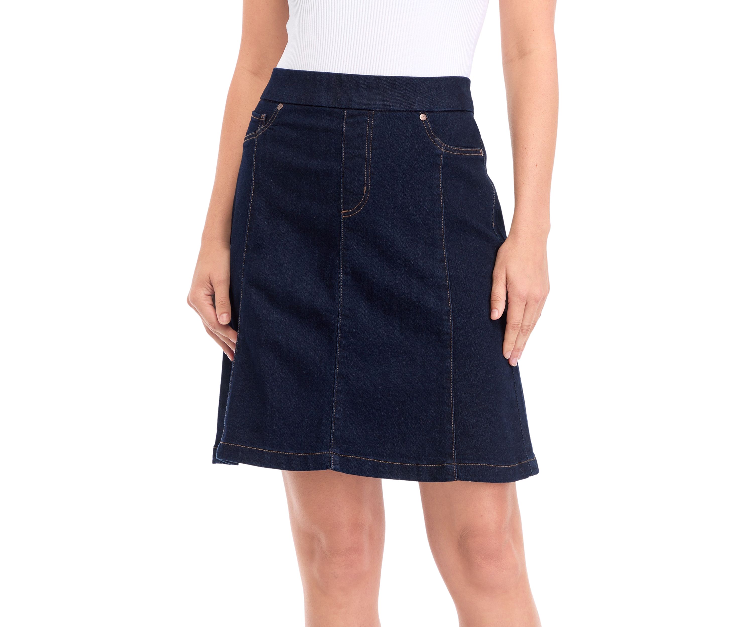 Womens A-Line Denim Skirt 