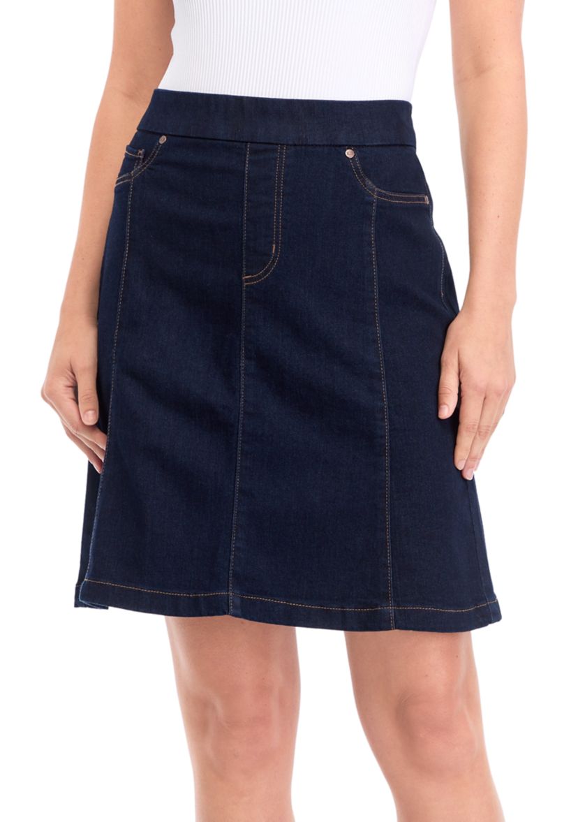 Womens A-Line Denim Skirt 