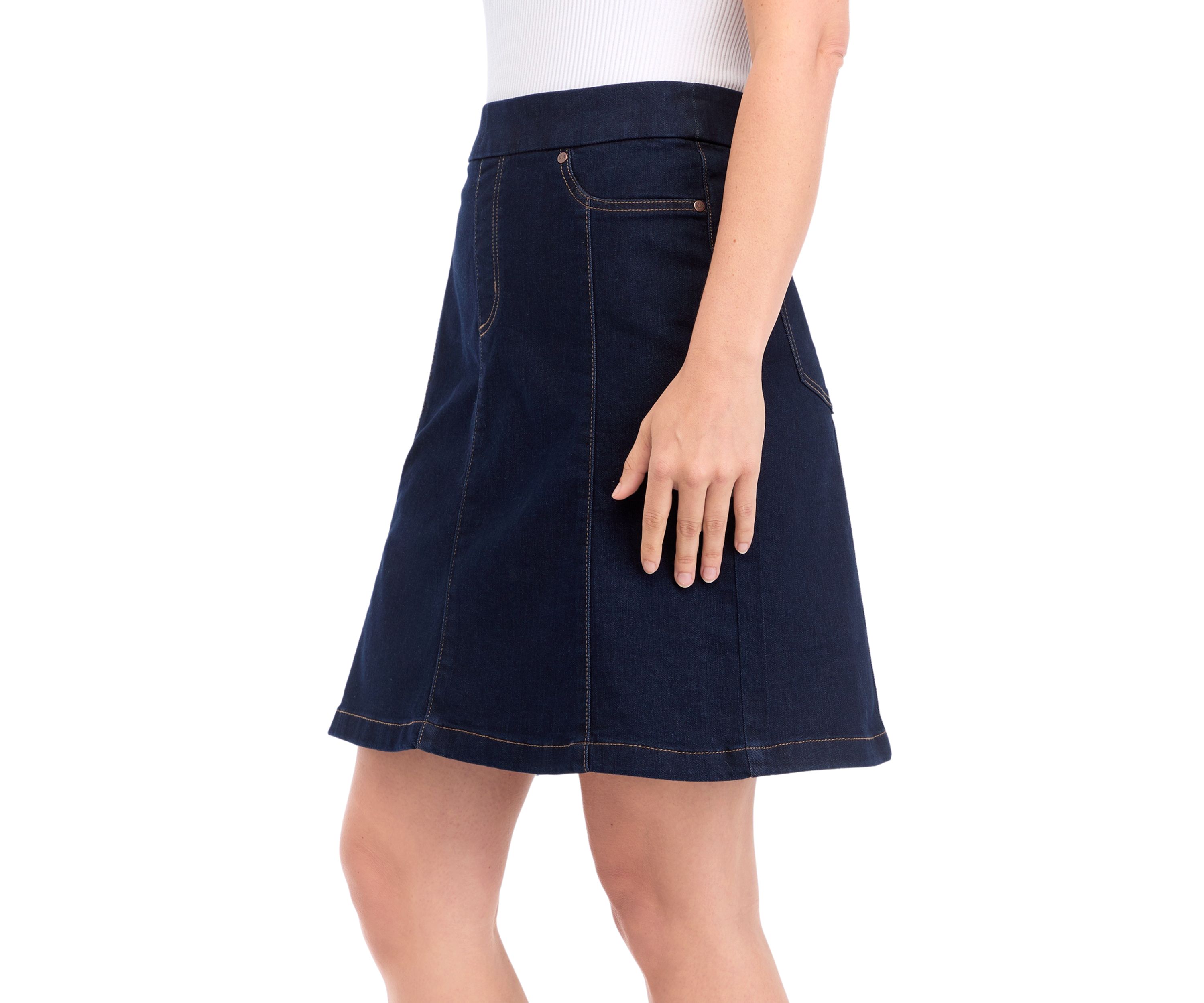 Womens A-Line Denim Skirt 