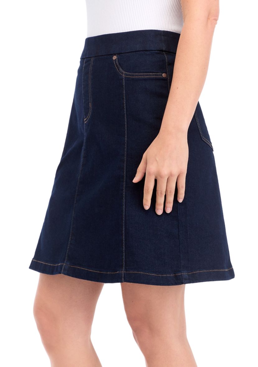 Womens A-Line Denim Skirt 