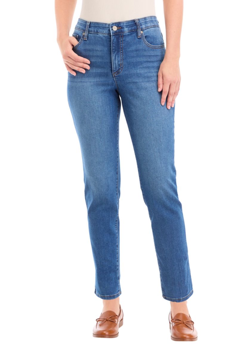 Womens 5 Pocket Slim Denim Jeans 