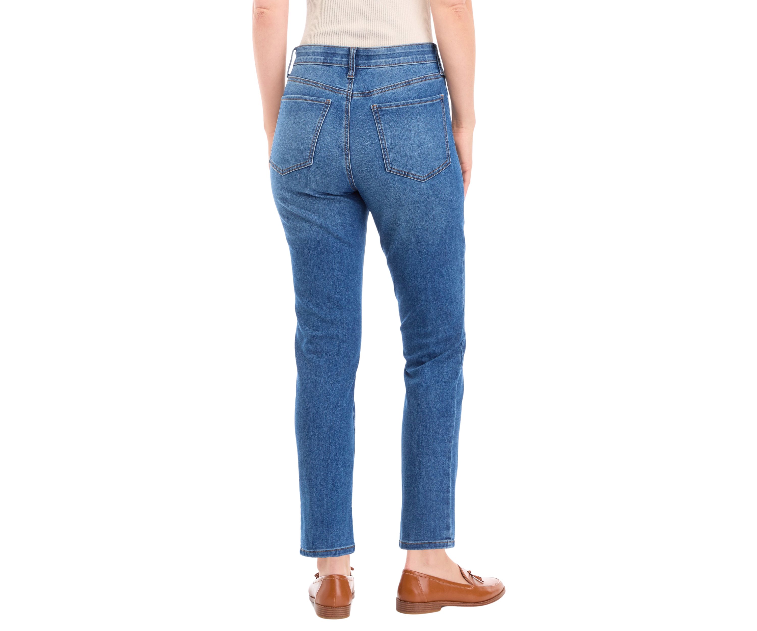 Womens 5 Pocket Slim Denim Jeans 