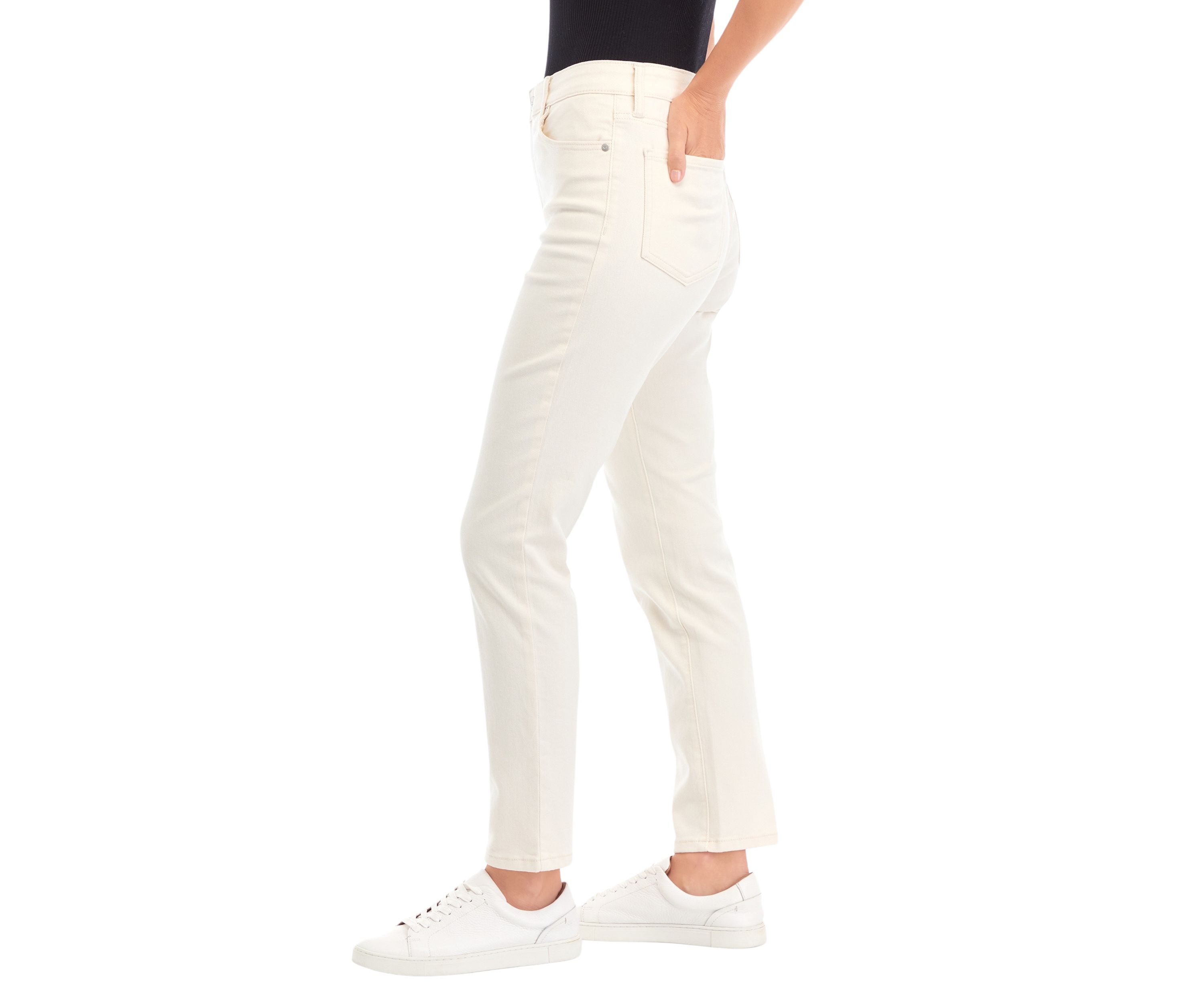   Womens 5 Pocket Slim Denim Jeans 