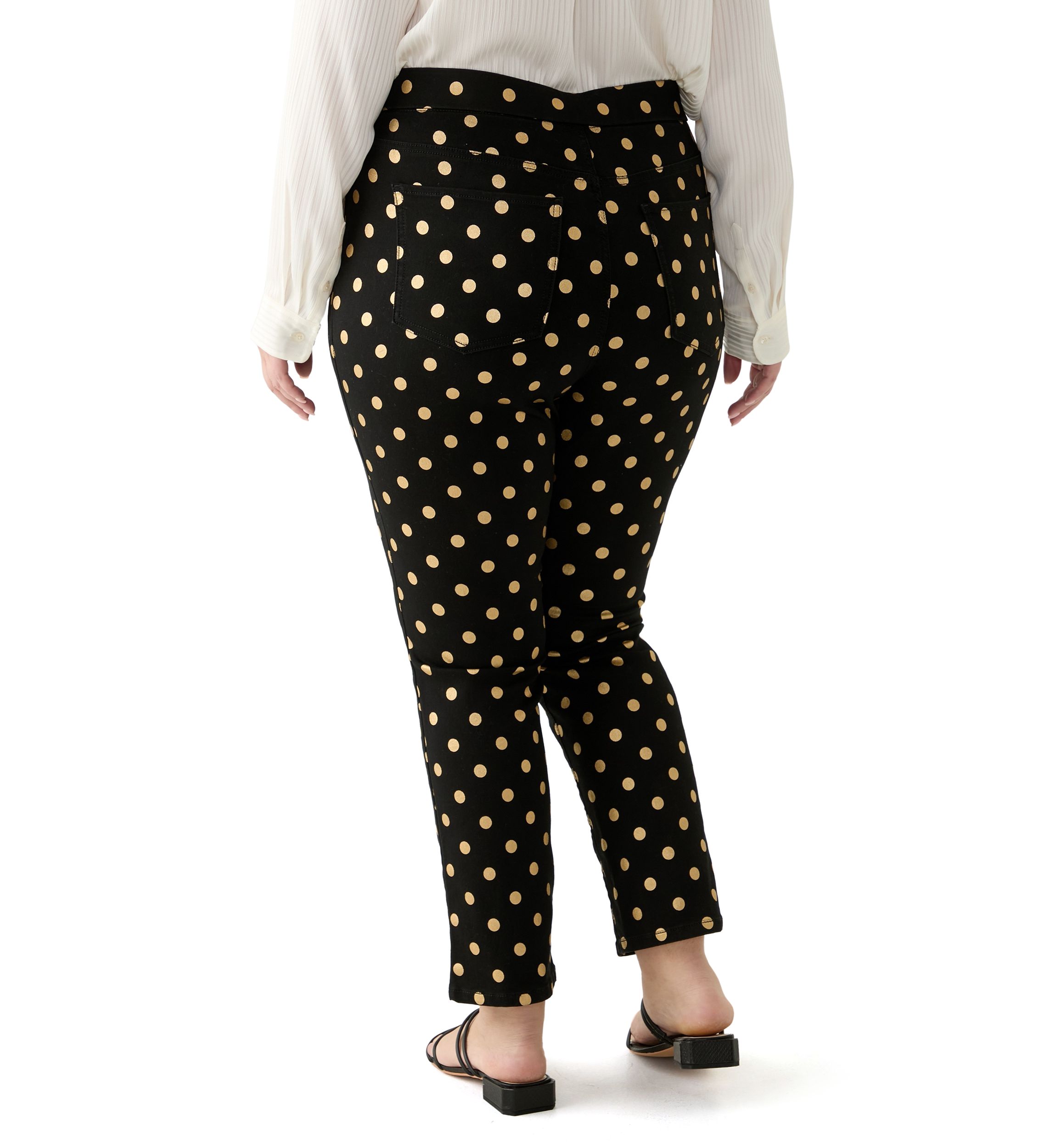 Plus Size Knit Denim Pants