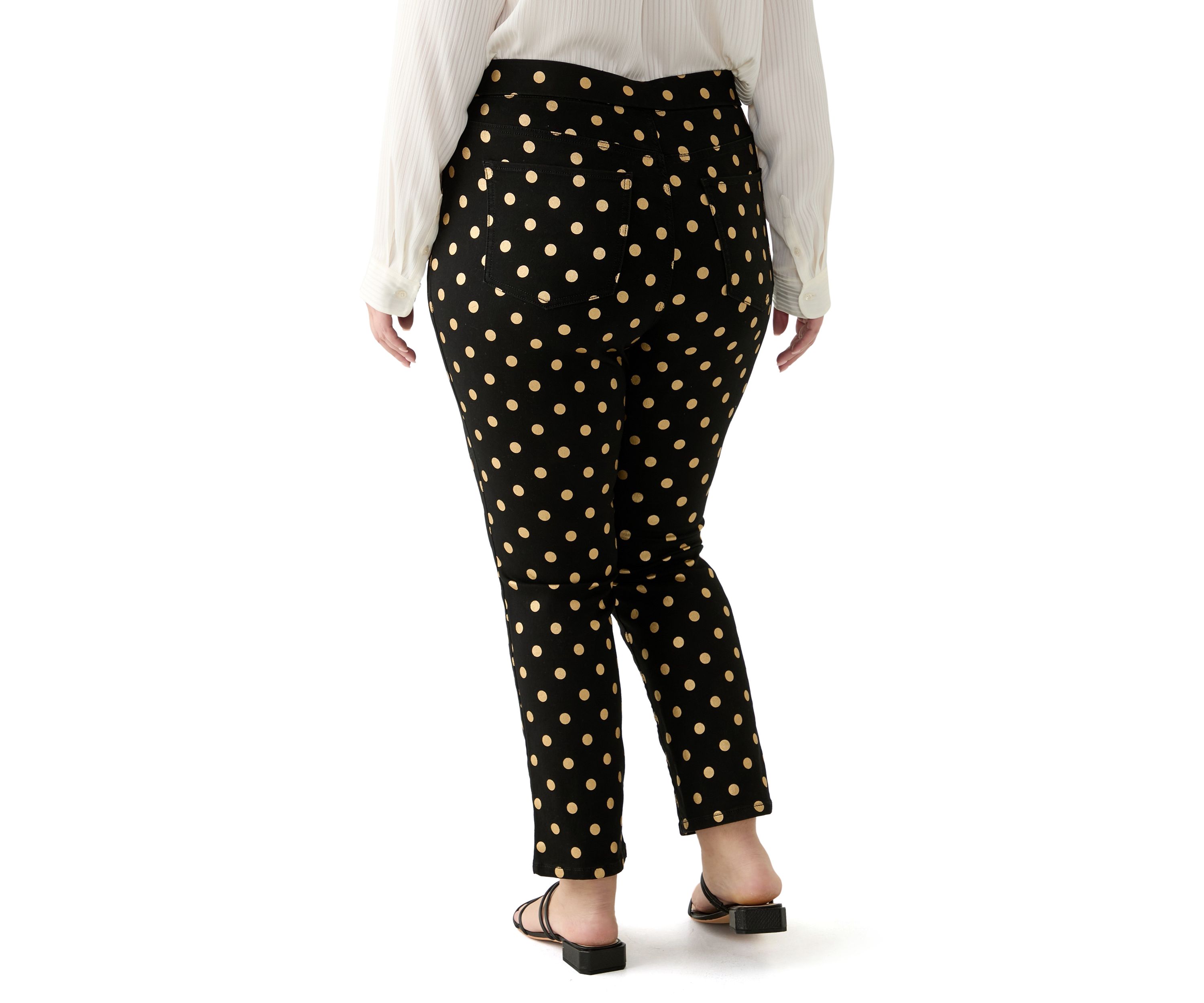 Plus Size Knit Denim Pants