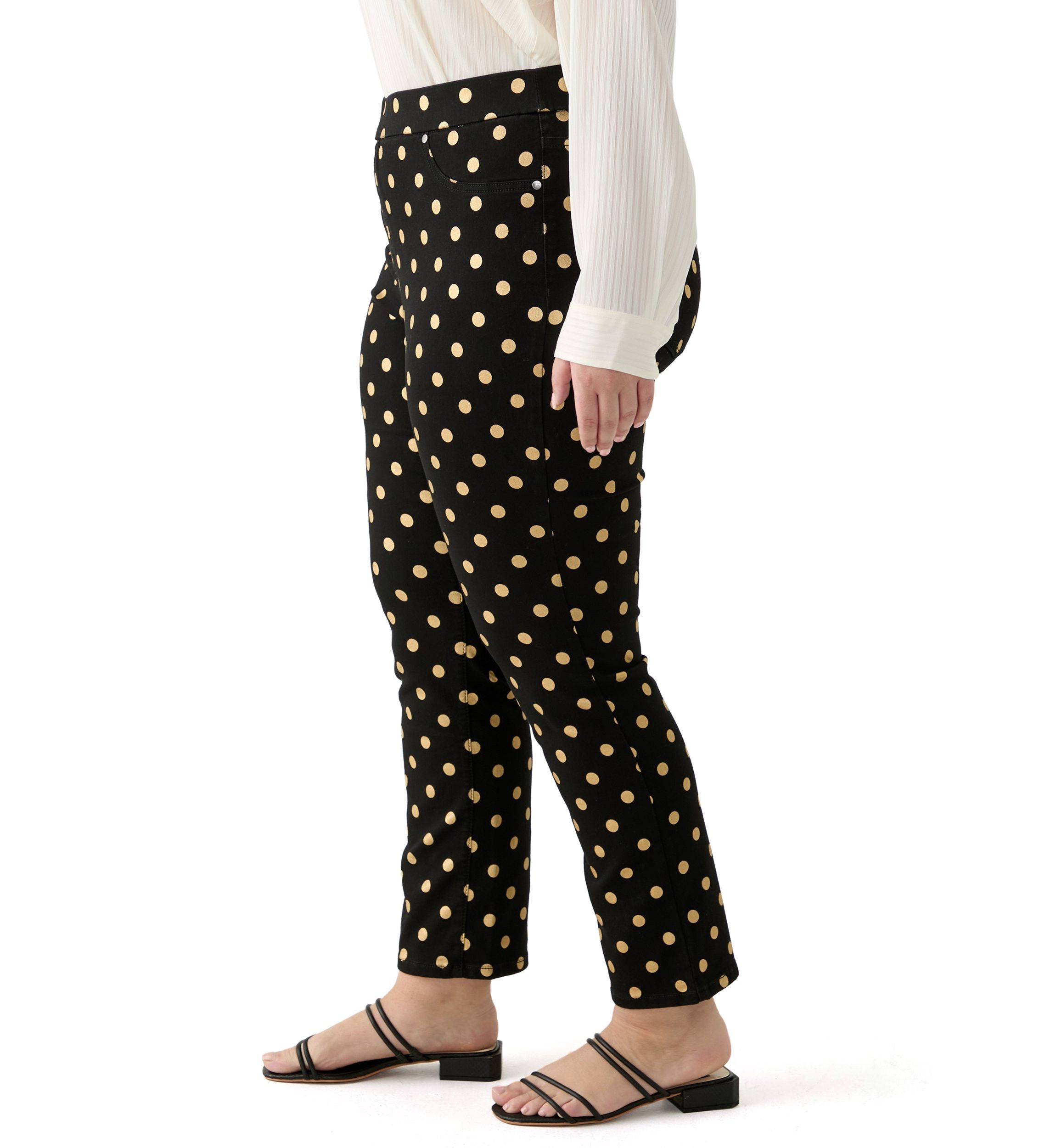Plus Size Knit Denim Pants
