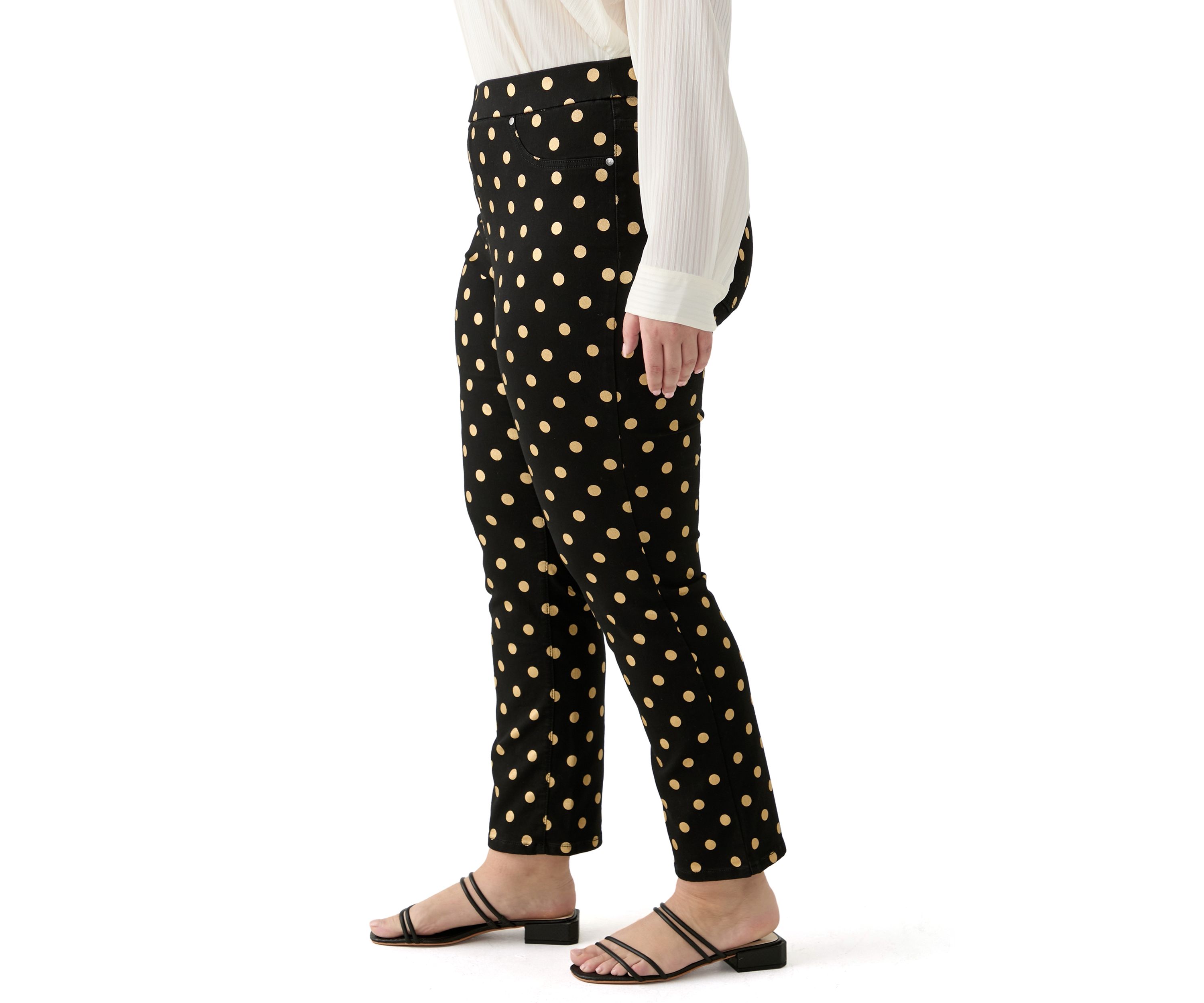 Plus Size Knit Denim Pants