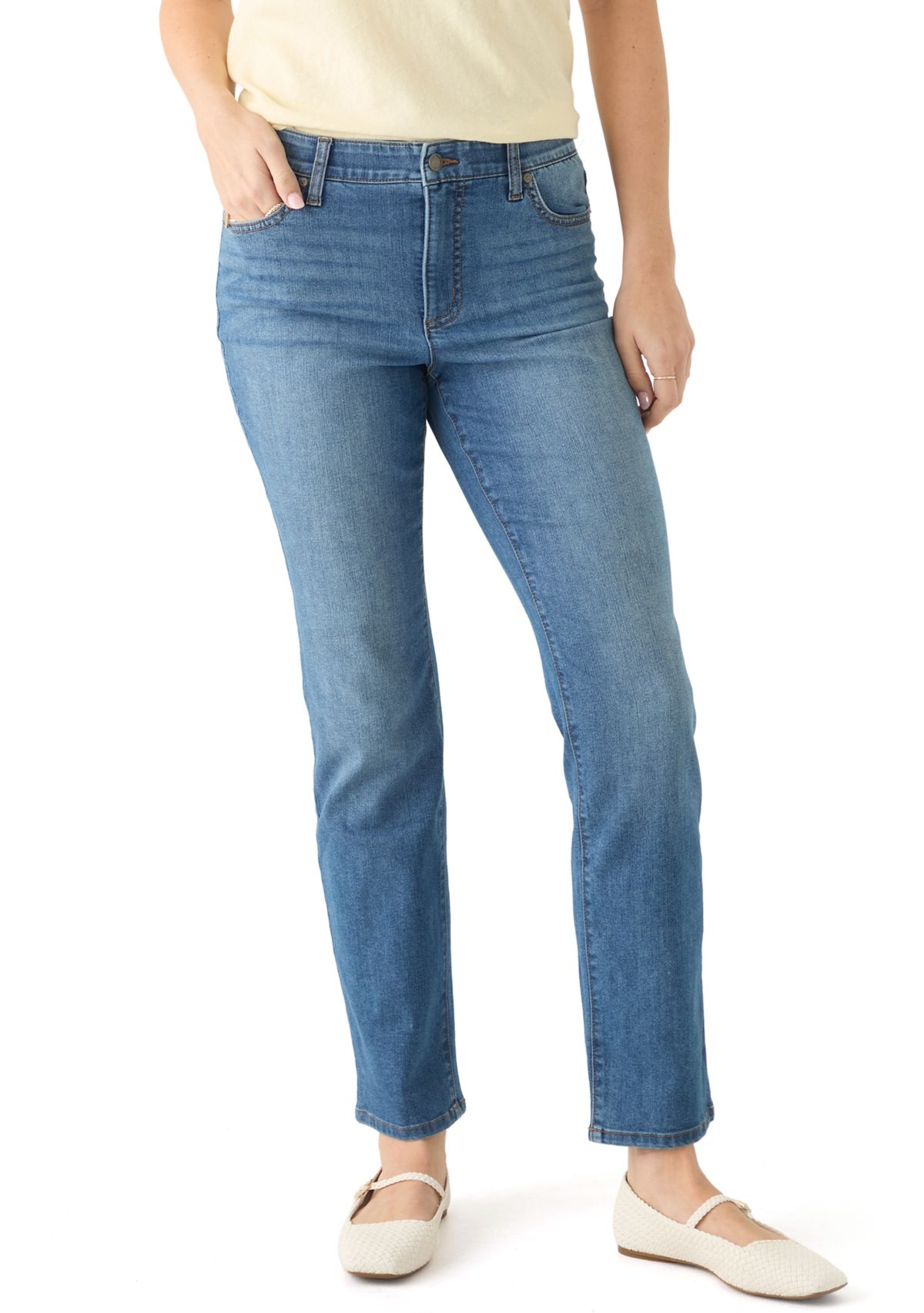 Womens Five Pocket Denim Jeans