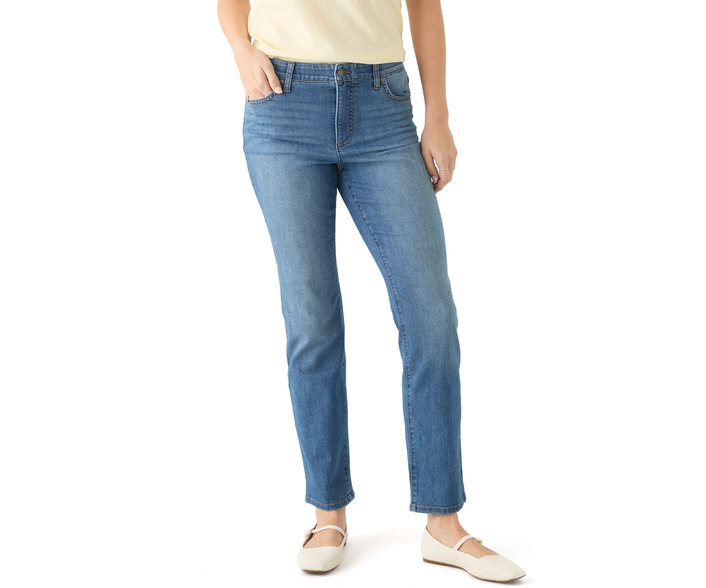Womens Five Pocket Denim Jeans