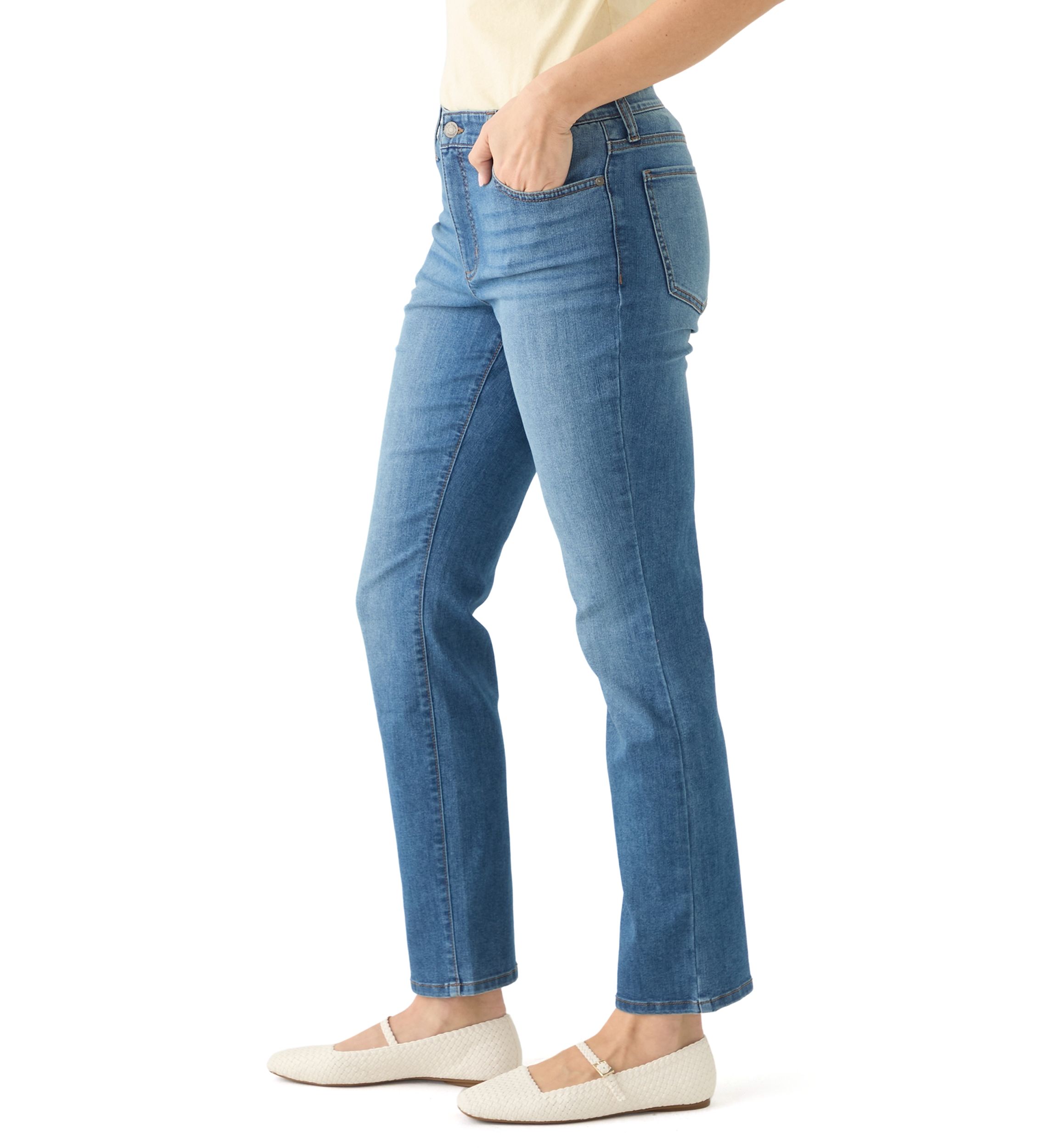 Womens Five Pocket Denim Jeans