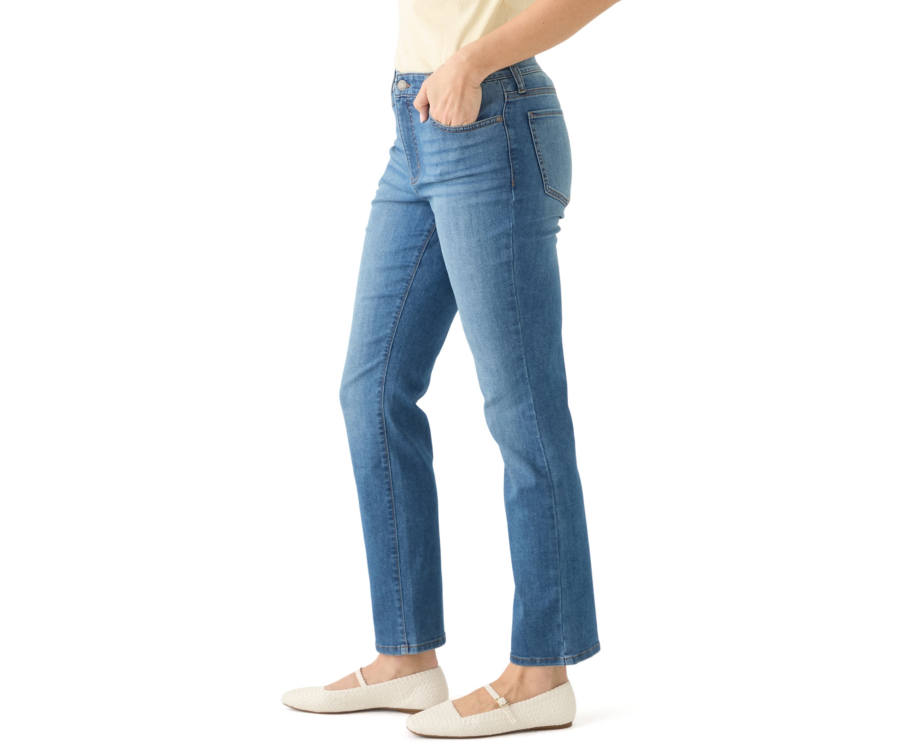 Womens Five Pocket Denim Jeans
