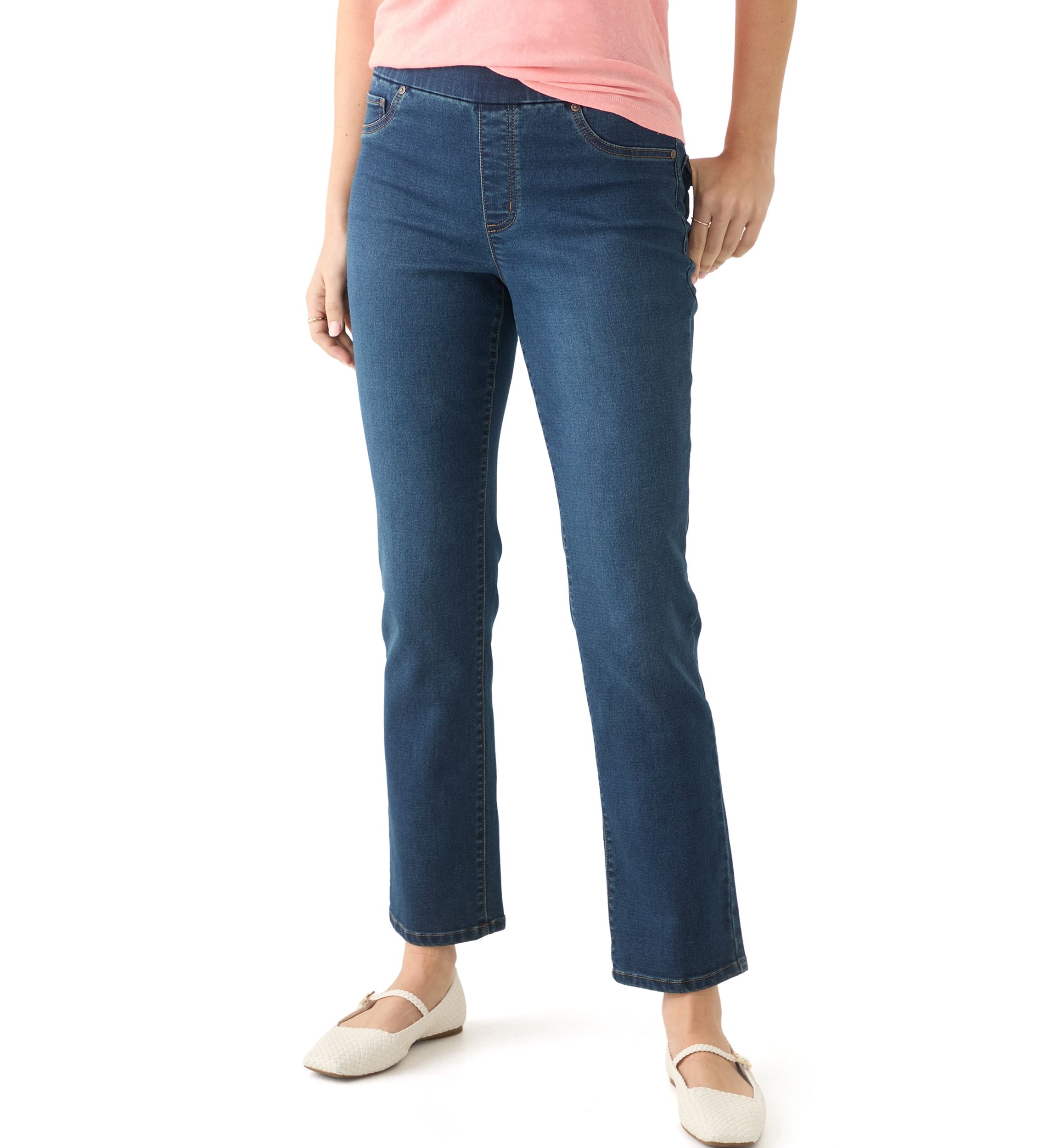 Womens Knit Denim Jeans