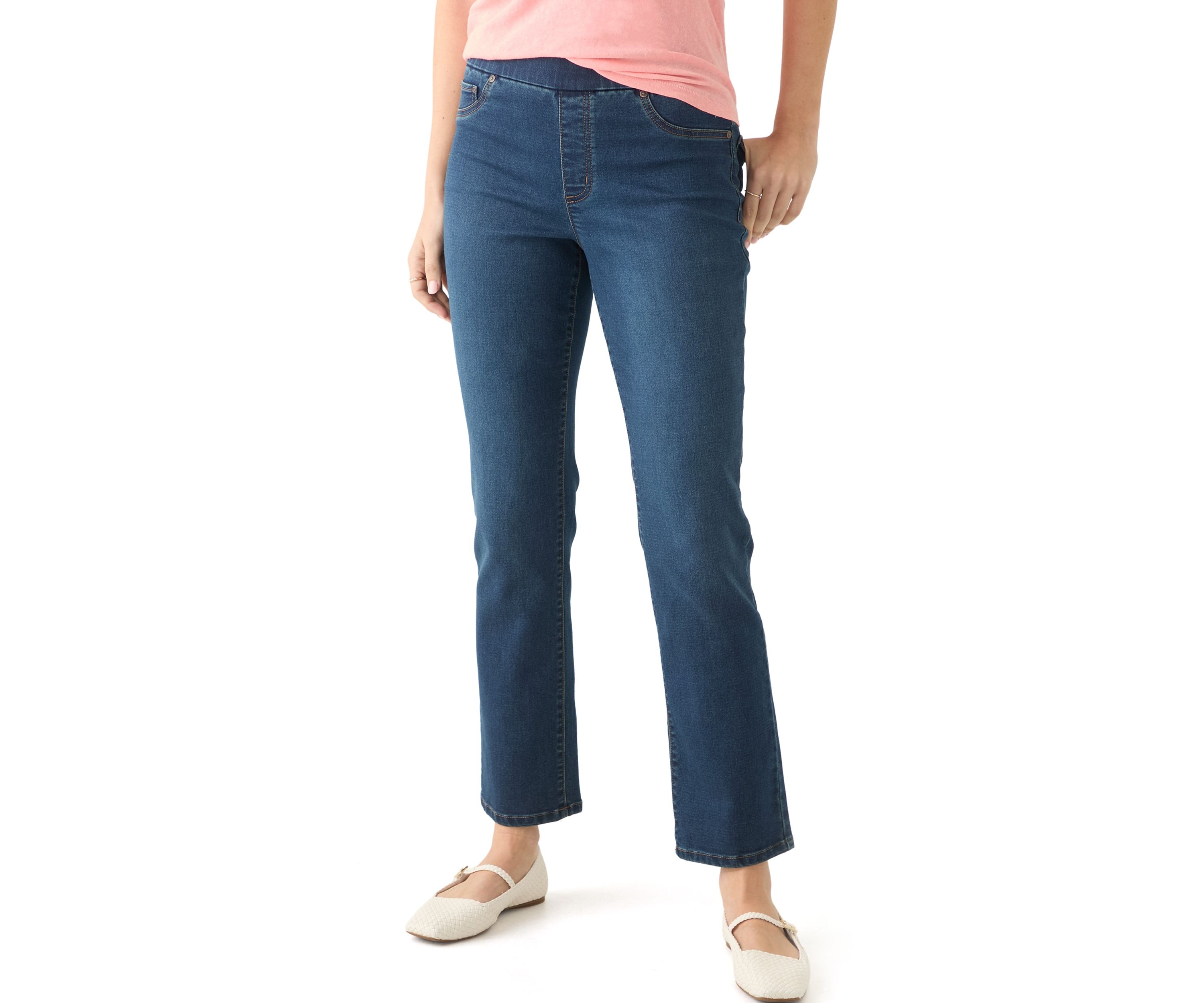 Womens Knit Denim Jeans