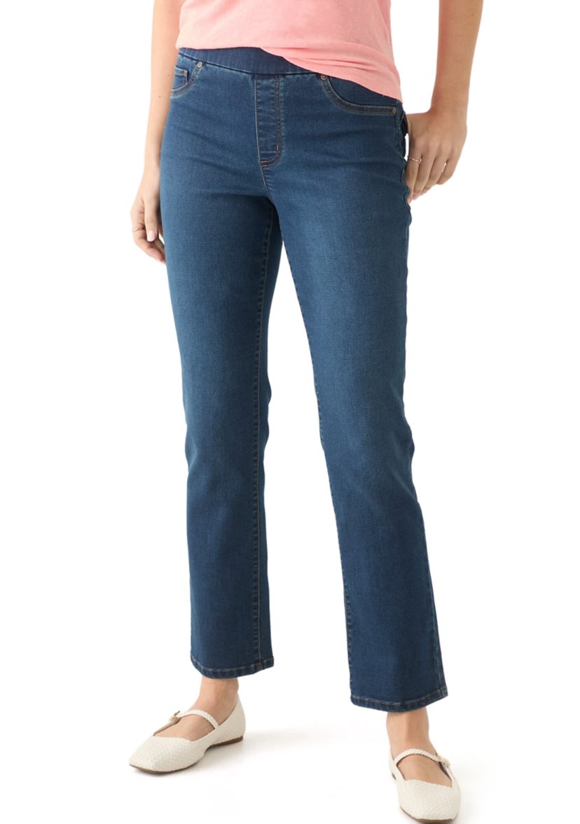 Womens Knit Denim Jeans