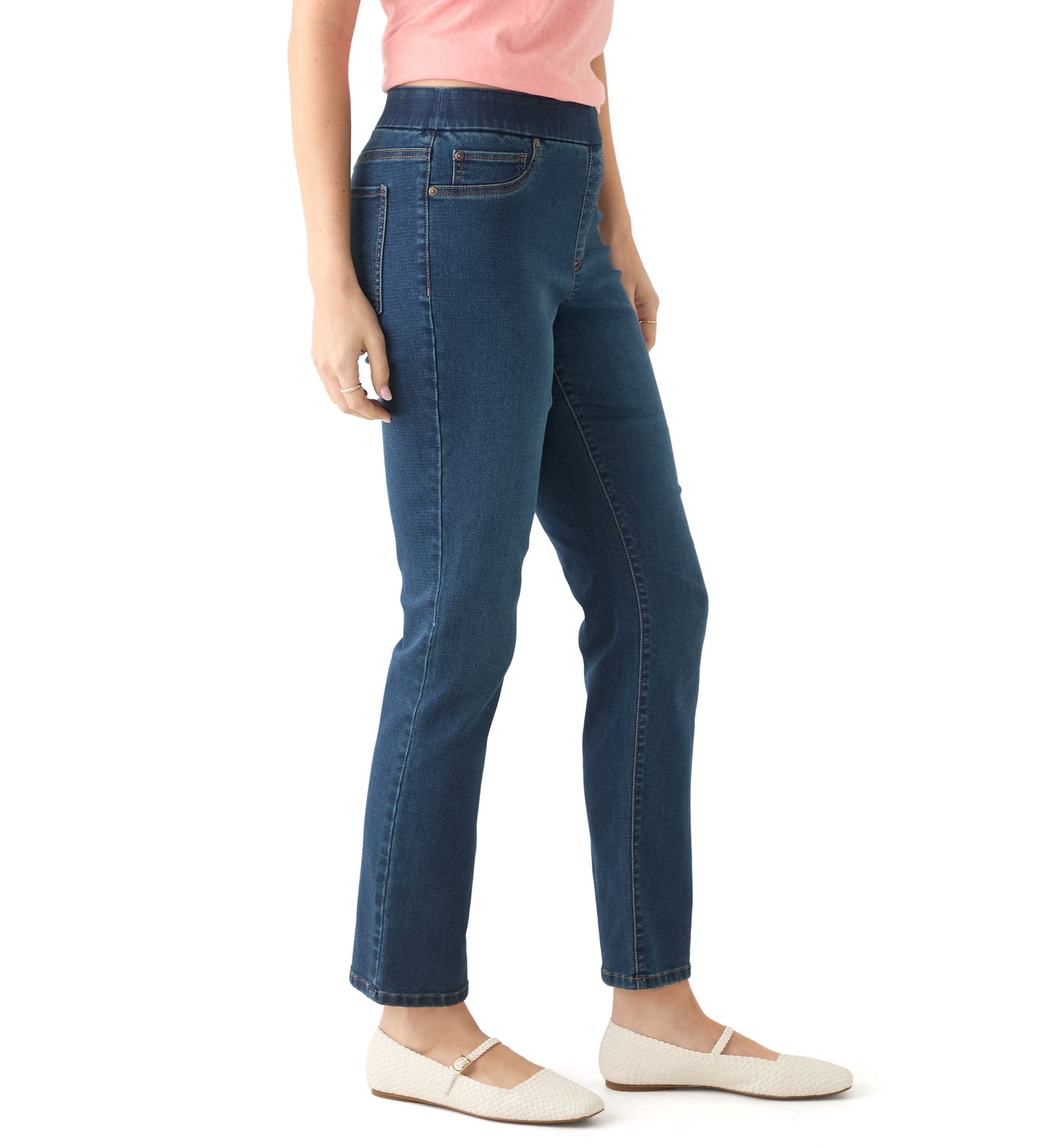 Womens Knit Denim Jeans