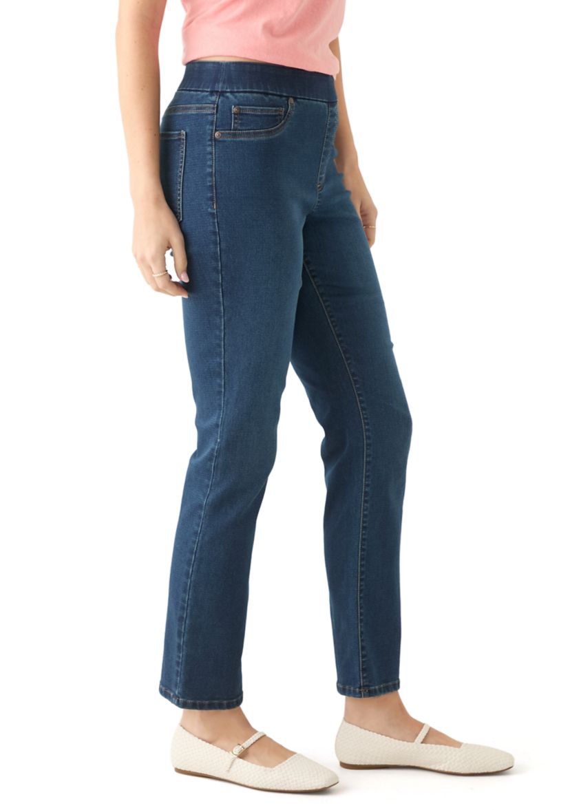 Womens Knit Denim Jeans