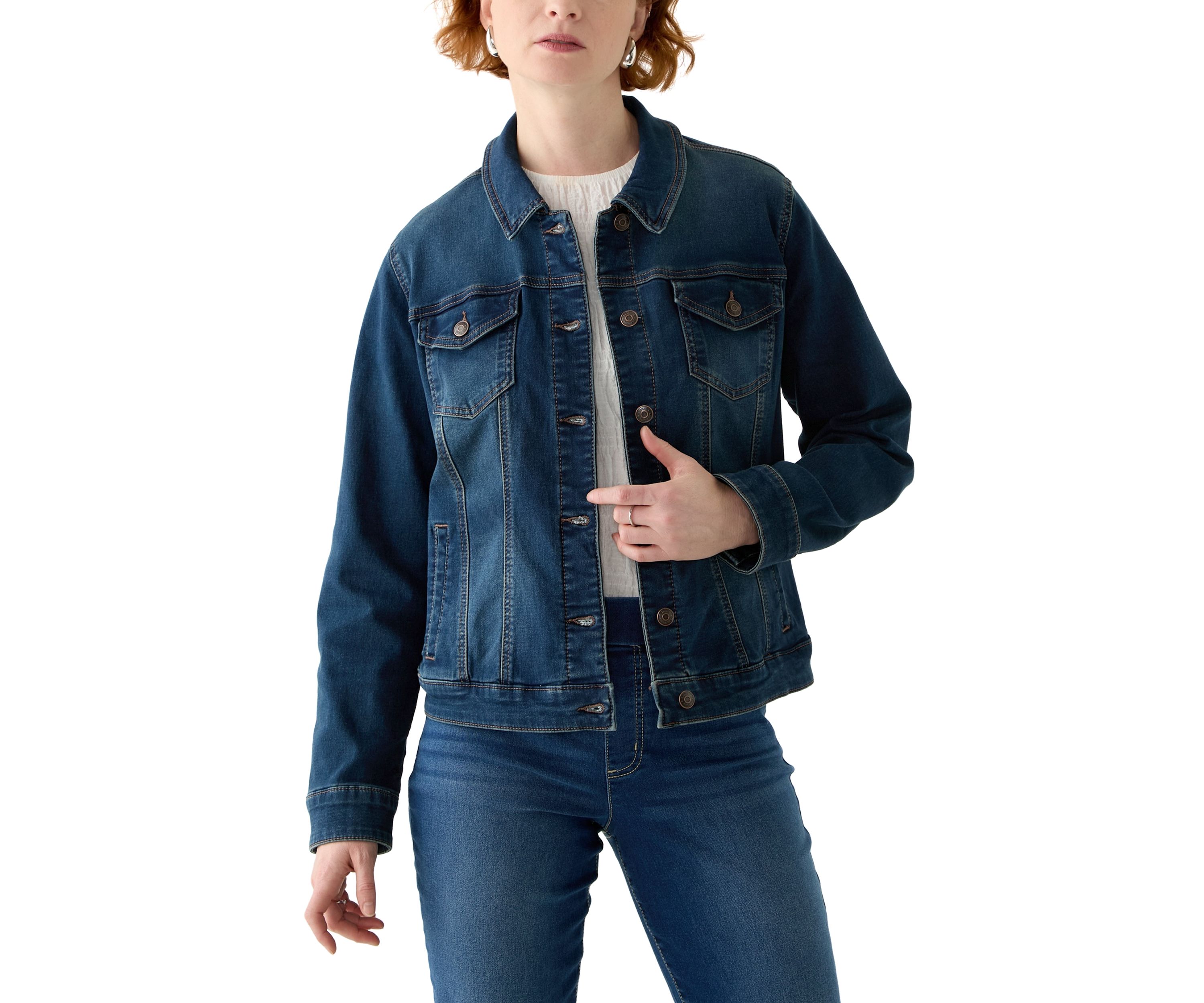 Womens Knit Denim Jacket