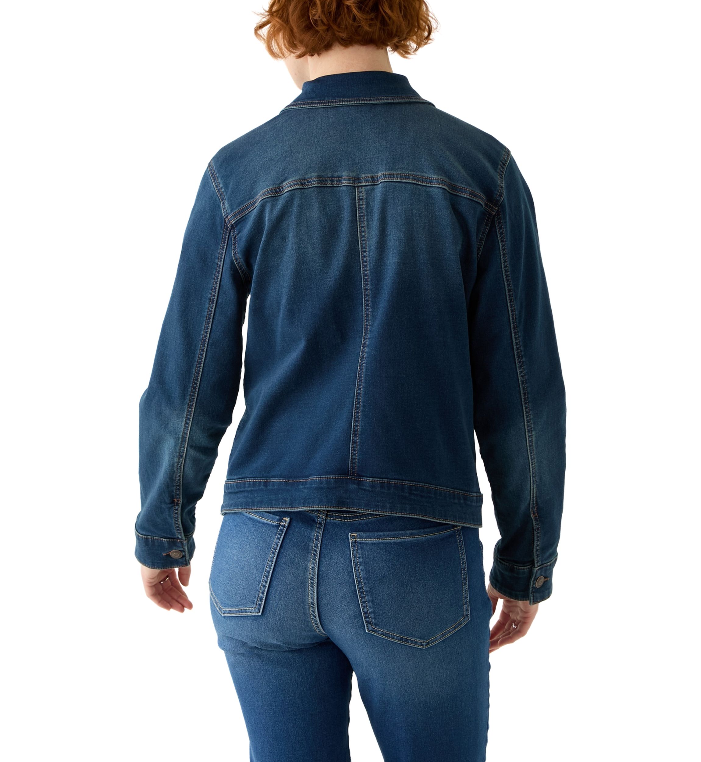 Womens Knit Denim Jacket