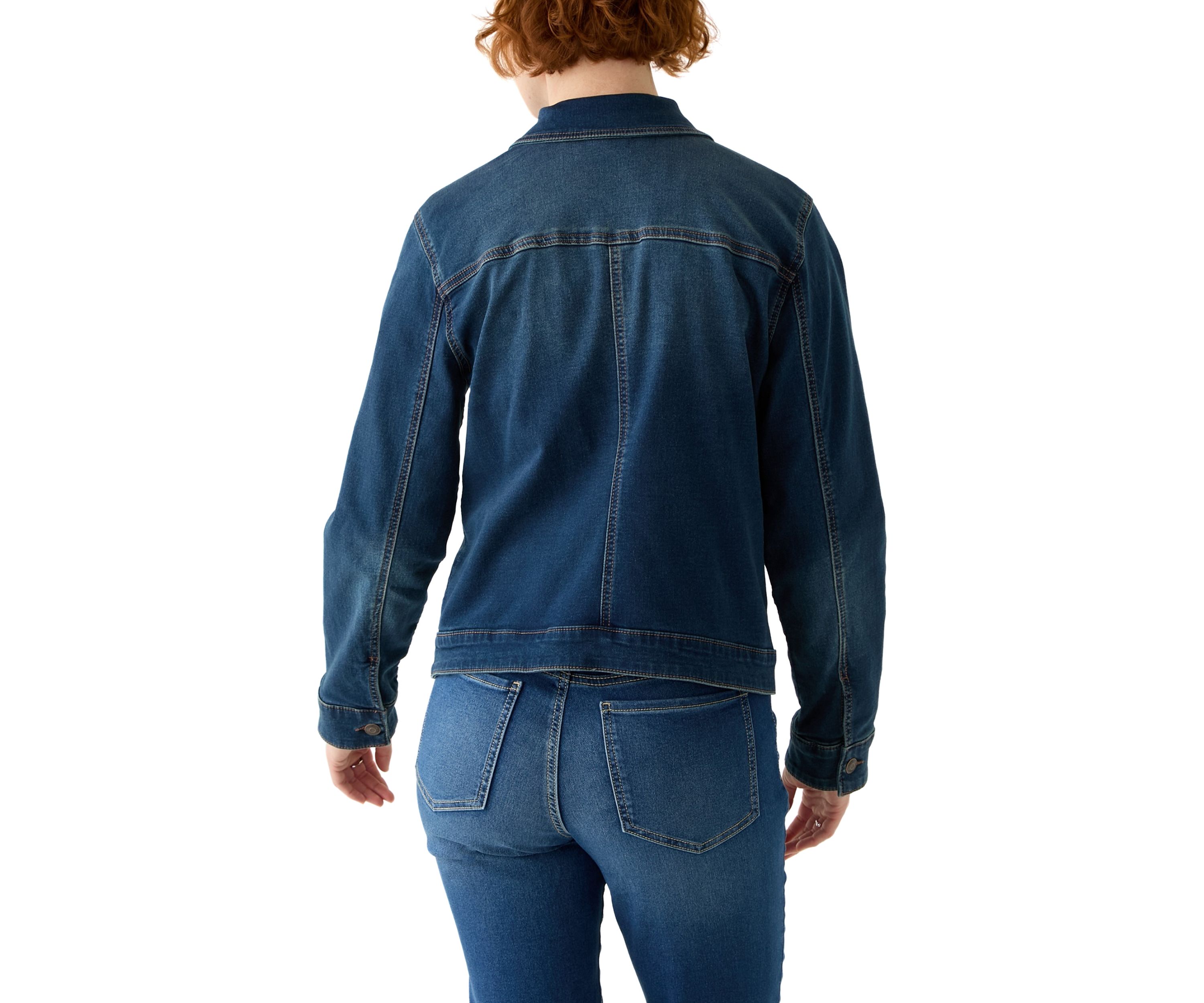 Womens Knit Denim Jacket