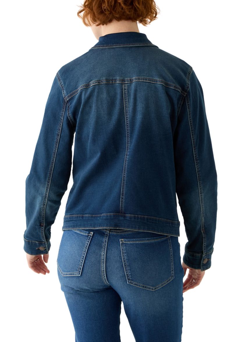 Womens Knit Denim Jacket