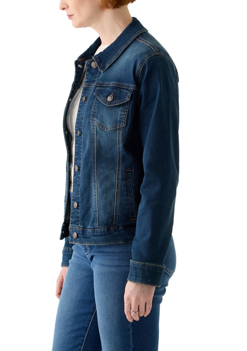 Womens Knit Denim Jacket