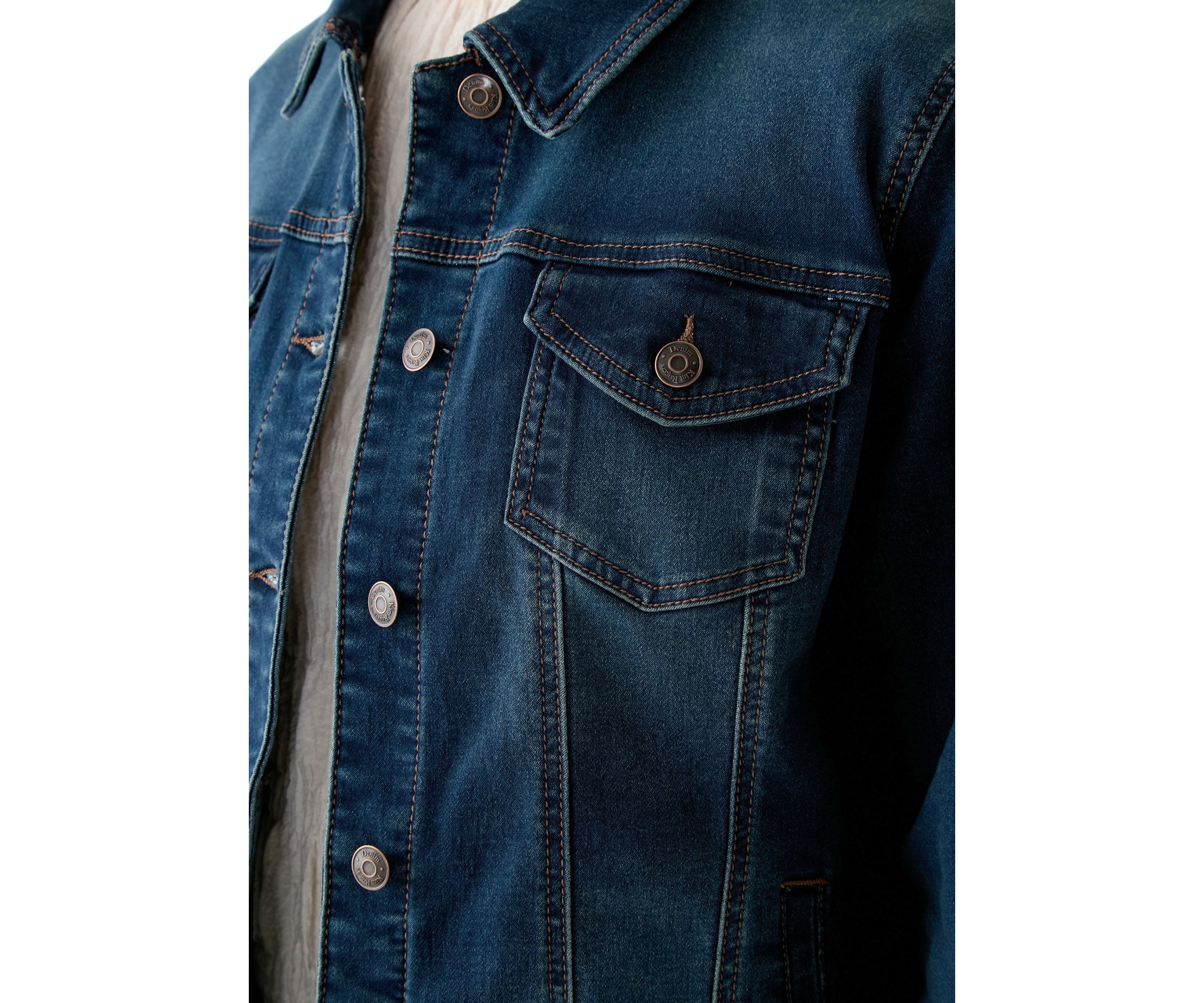 Womens Knit Denim Jacket
