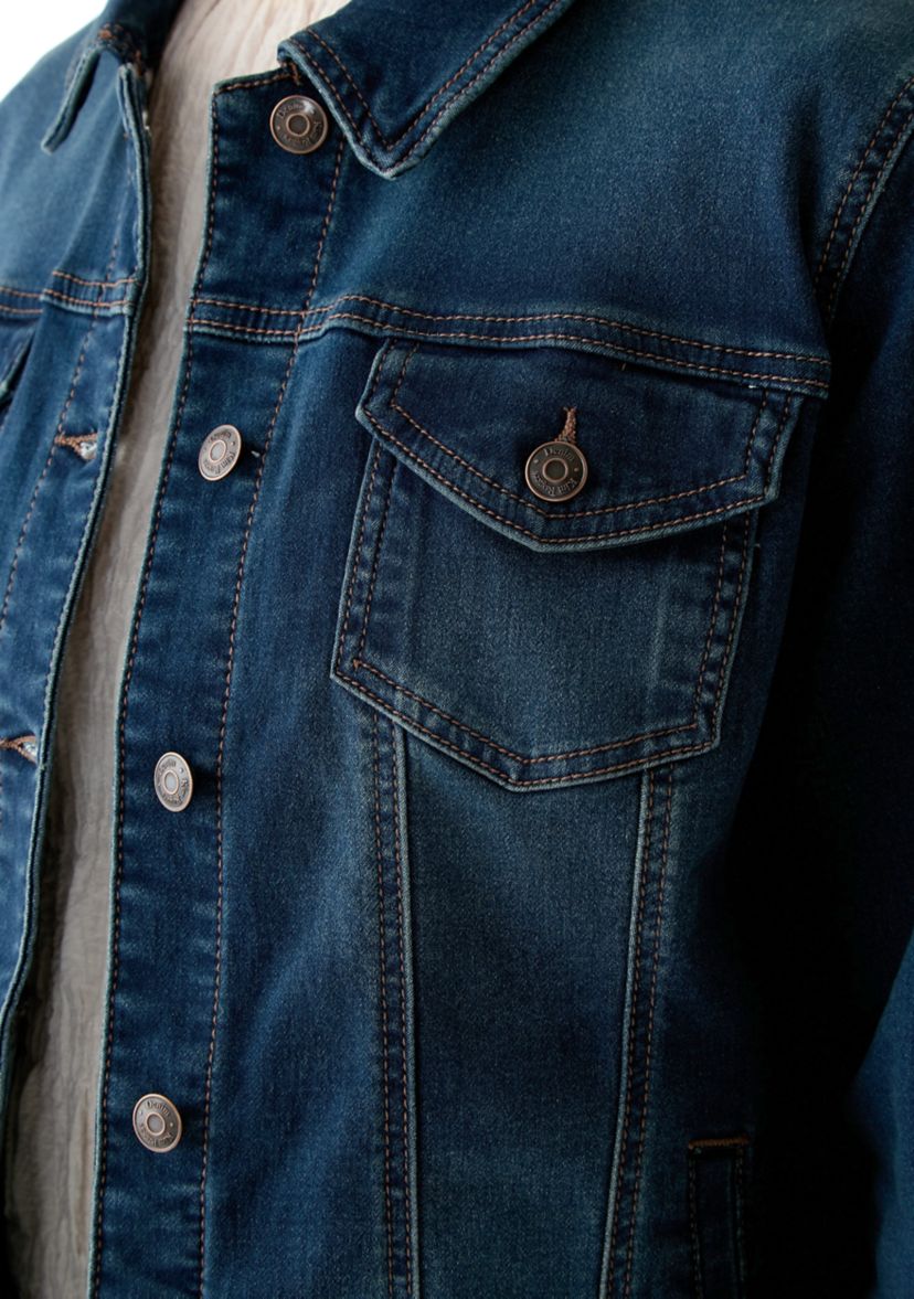 Womens Knit Denim Jacket