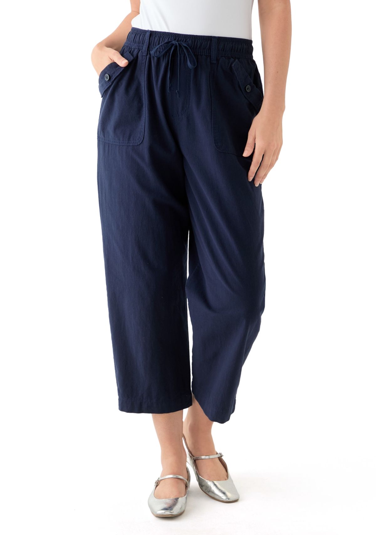 Womens Sheeting Crop Joggers 