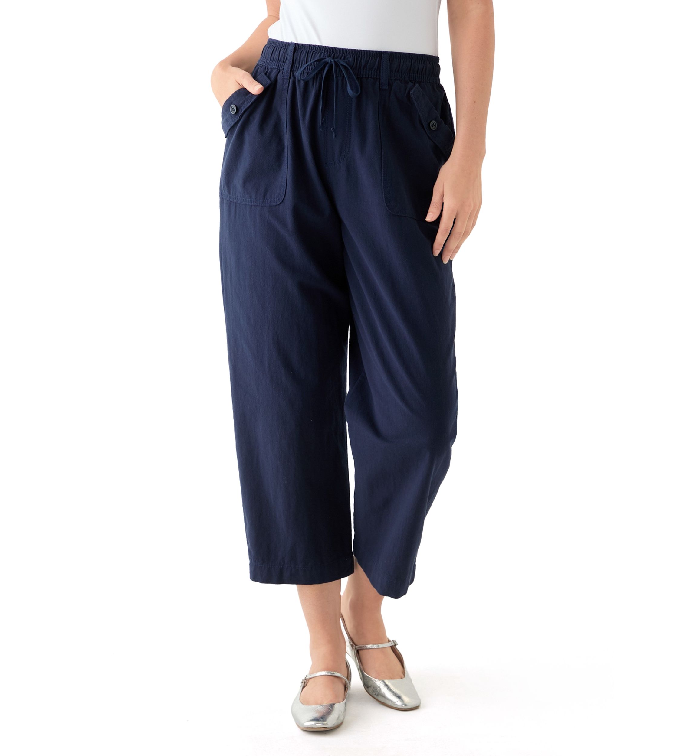 Womens Sheeting Crop Joggers 