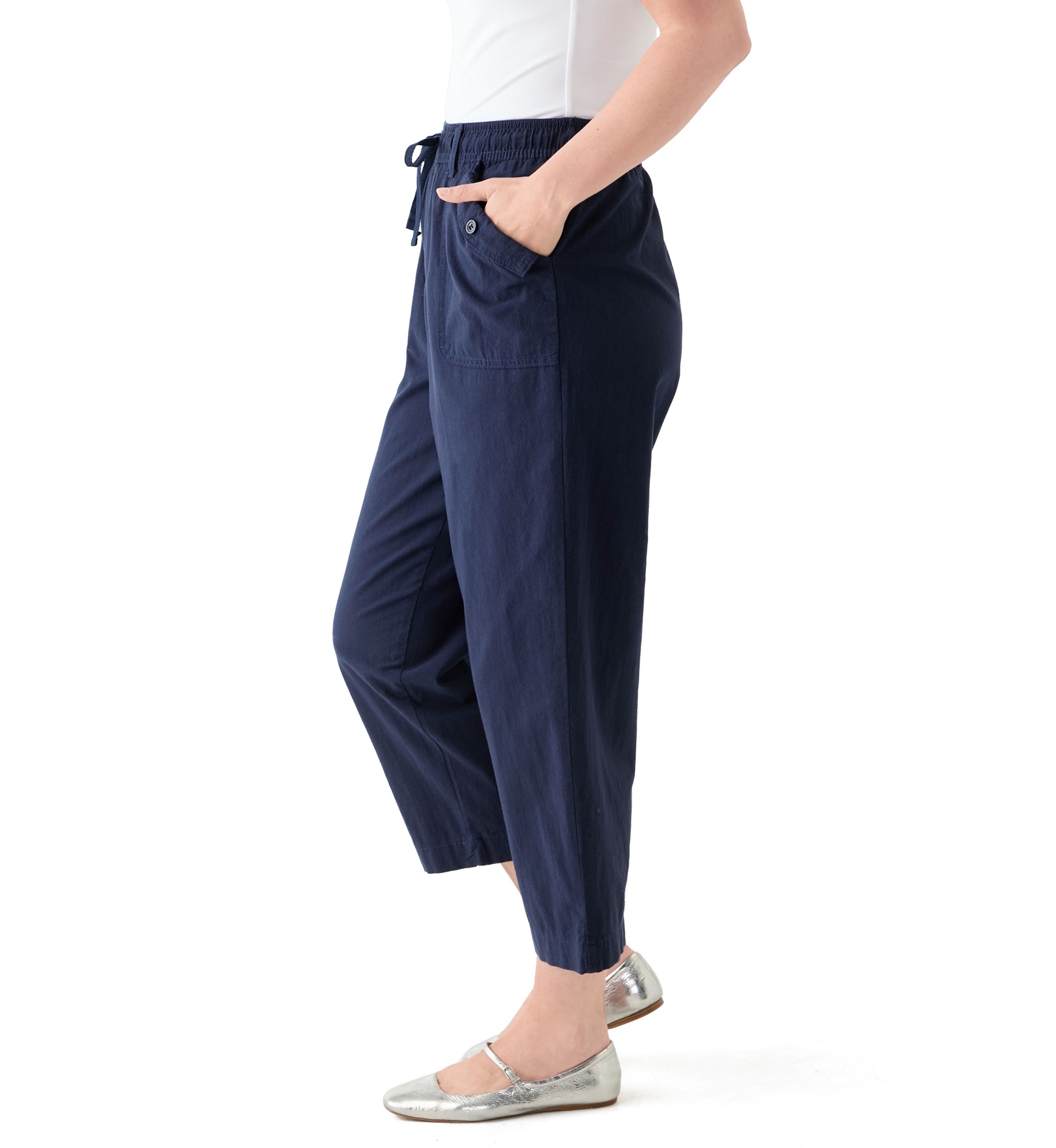 Womens Sheeting Crop Joggers 