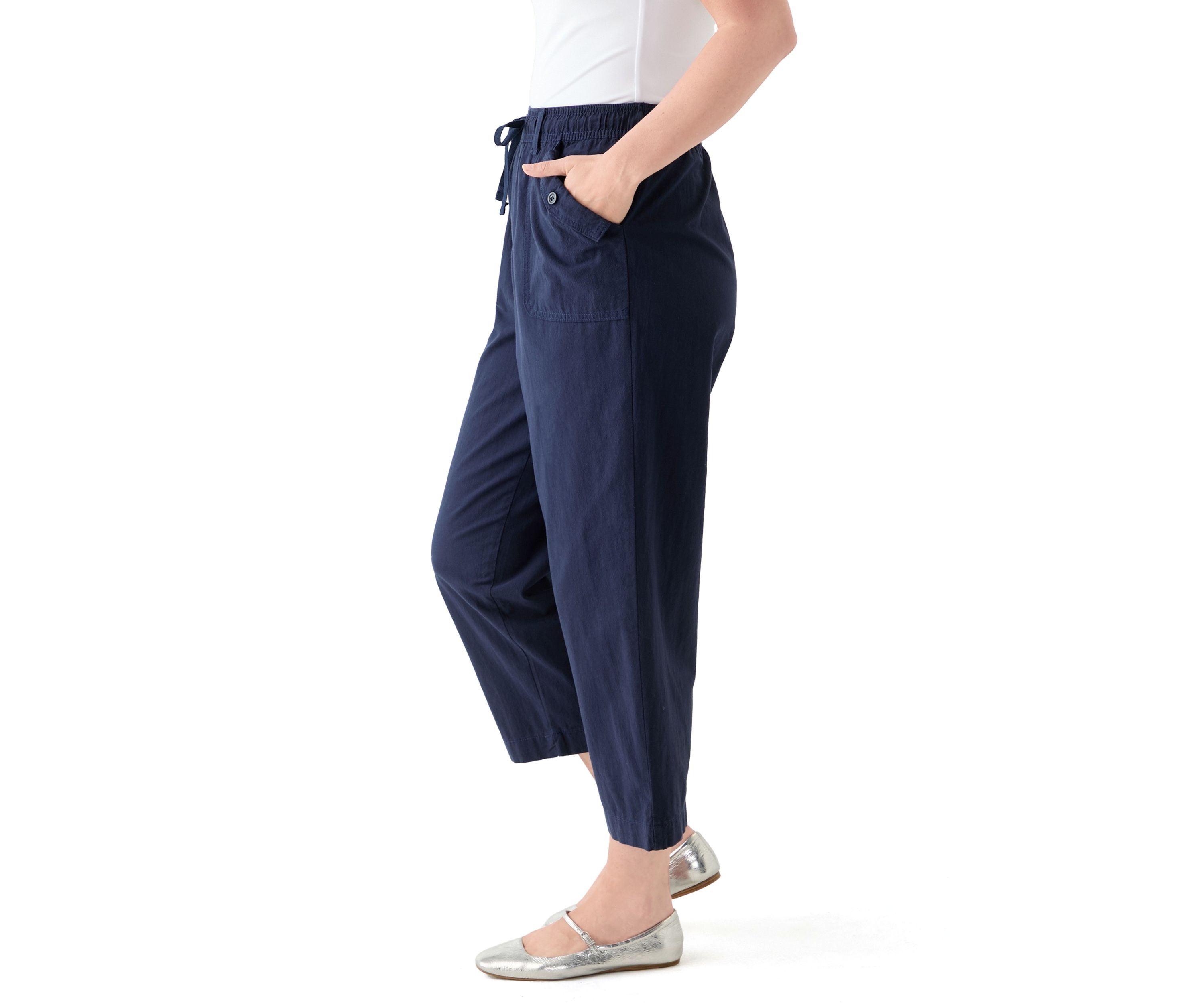 Womens Sheeting Crop Joggers 