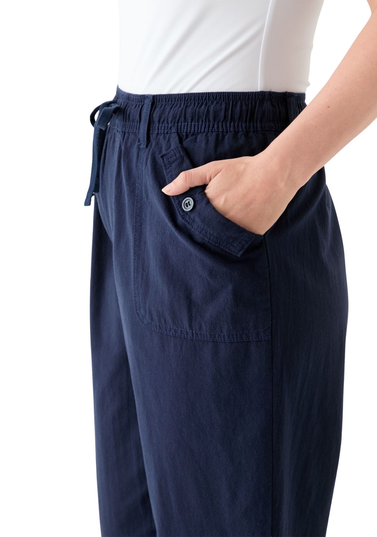 Womens Sheeting Crop Joggers 