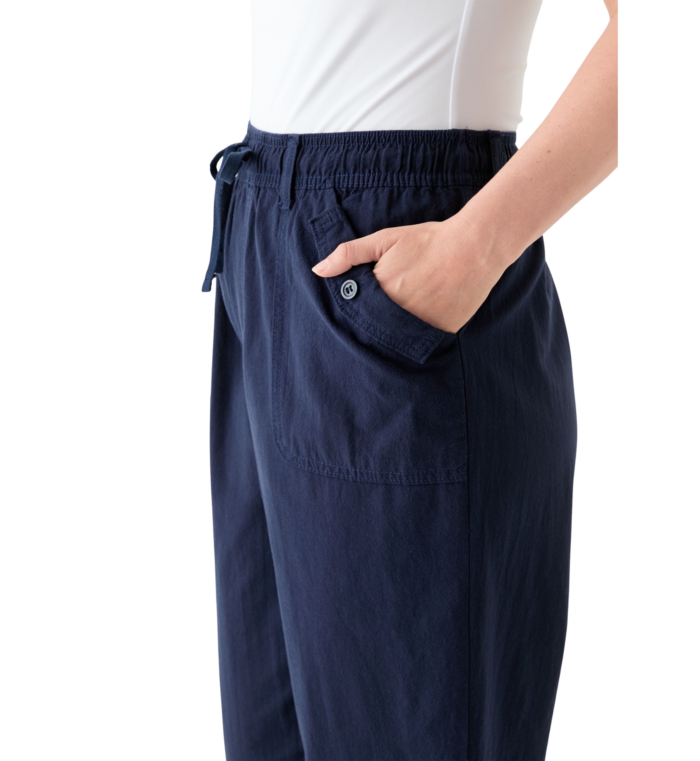 Womens Sheeting Crop Joggers 